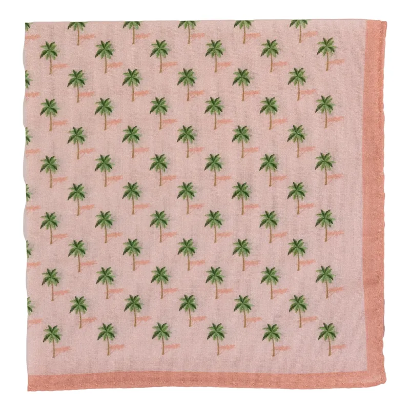 Palm Trees Fine Cotton Pocket Square sold by The Andover Shop