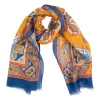Mosaic Linen and Silk Blend Scarf sold by The Andover Shop