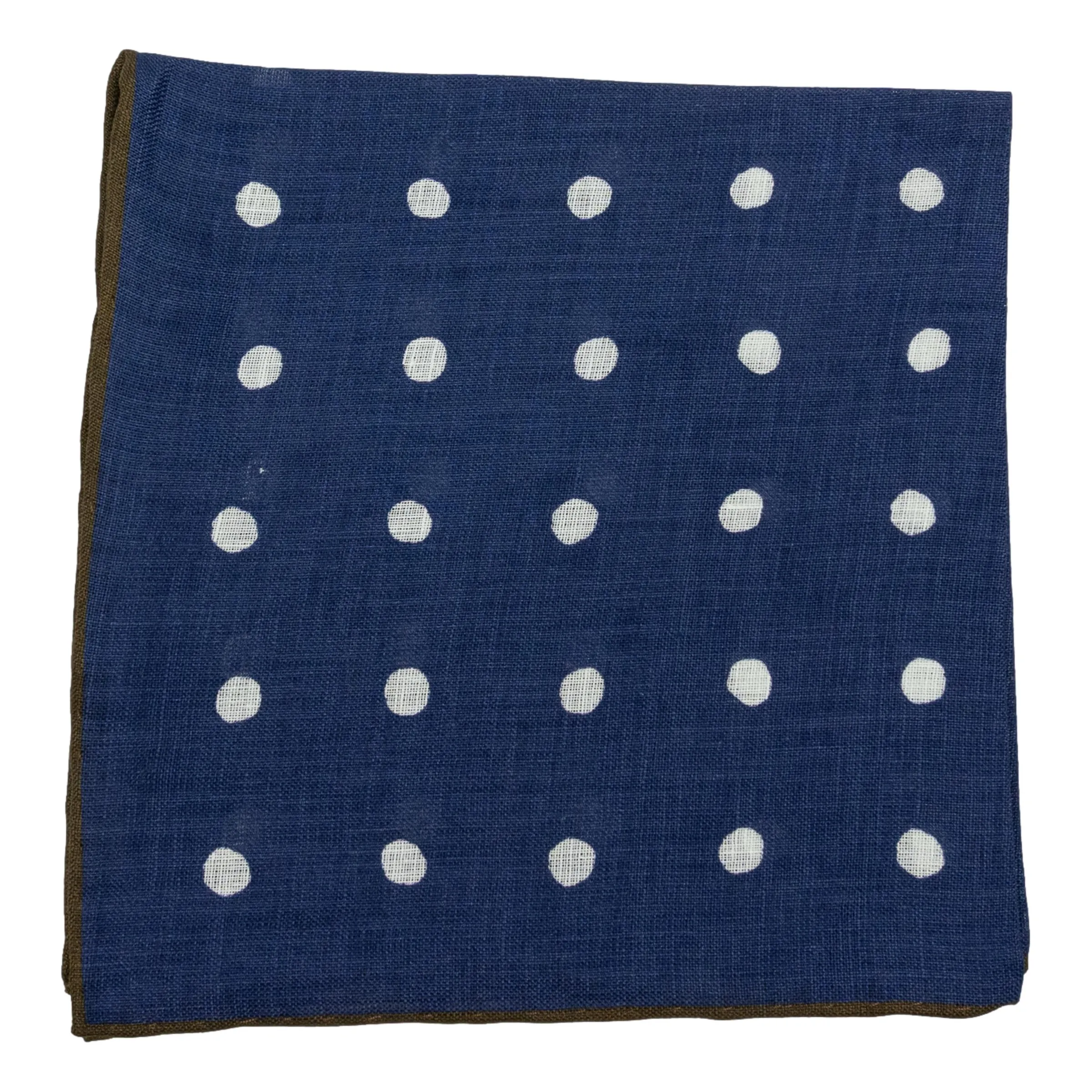 Large Polka Dot Linen Pocket Square sold by The Andover Shop product image thumbnail 5