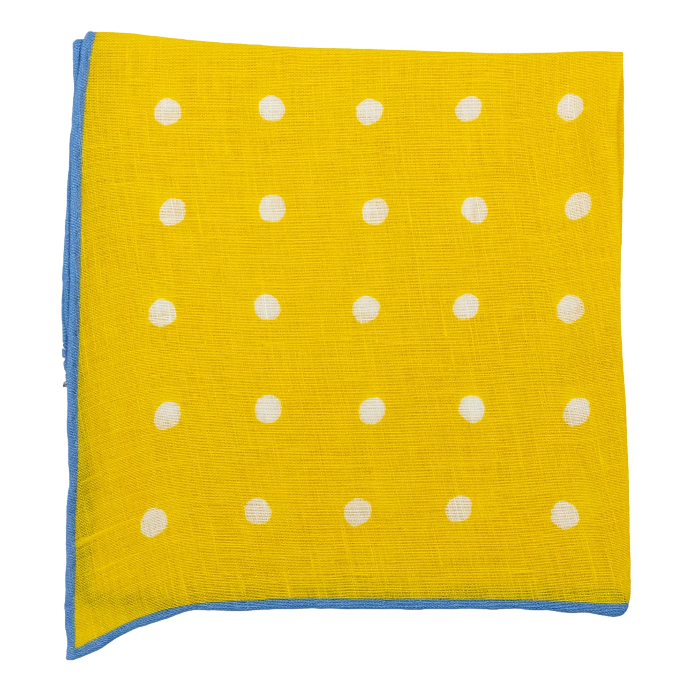 Large Polka Dot Linen Pocket Square sold by The Andover Shop product image thumbnail 3