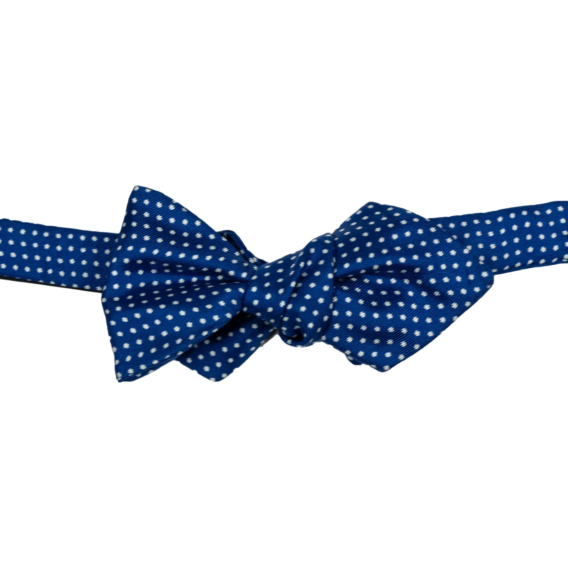Diamond Point Pin Dot Silk Bow Tie sold by The Andover Shop product image thumbnail 4