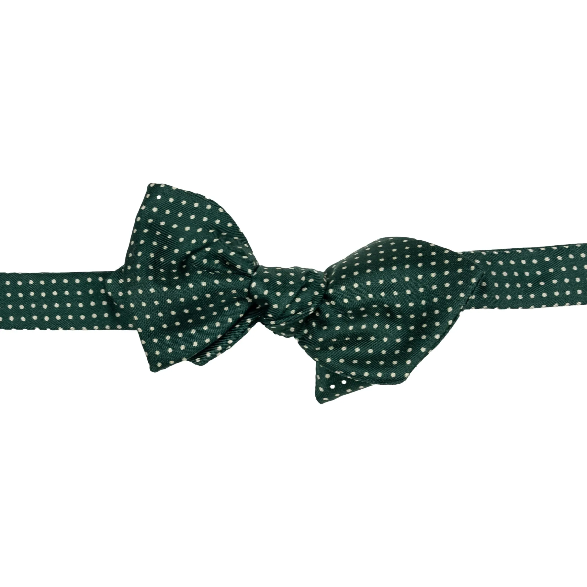 Diamond Point Pin Dot Silk Bow Tie sold by The Andover Shop product image thumbnail 5