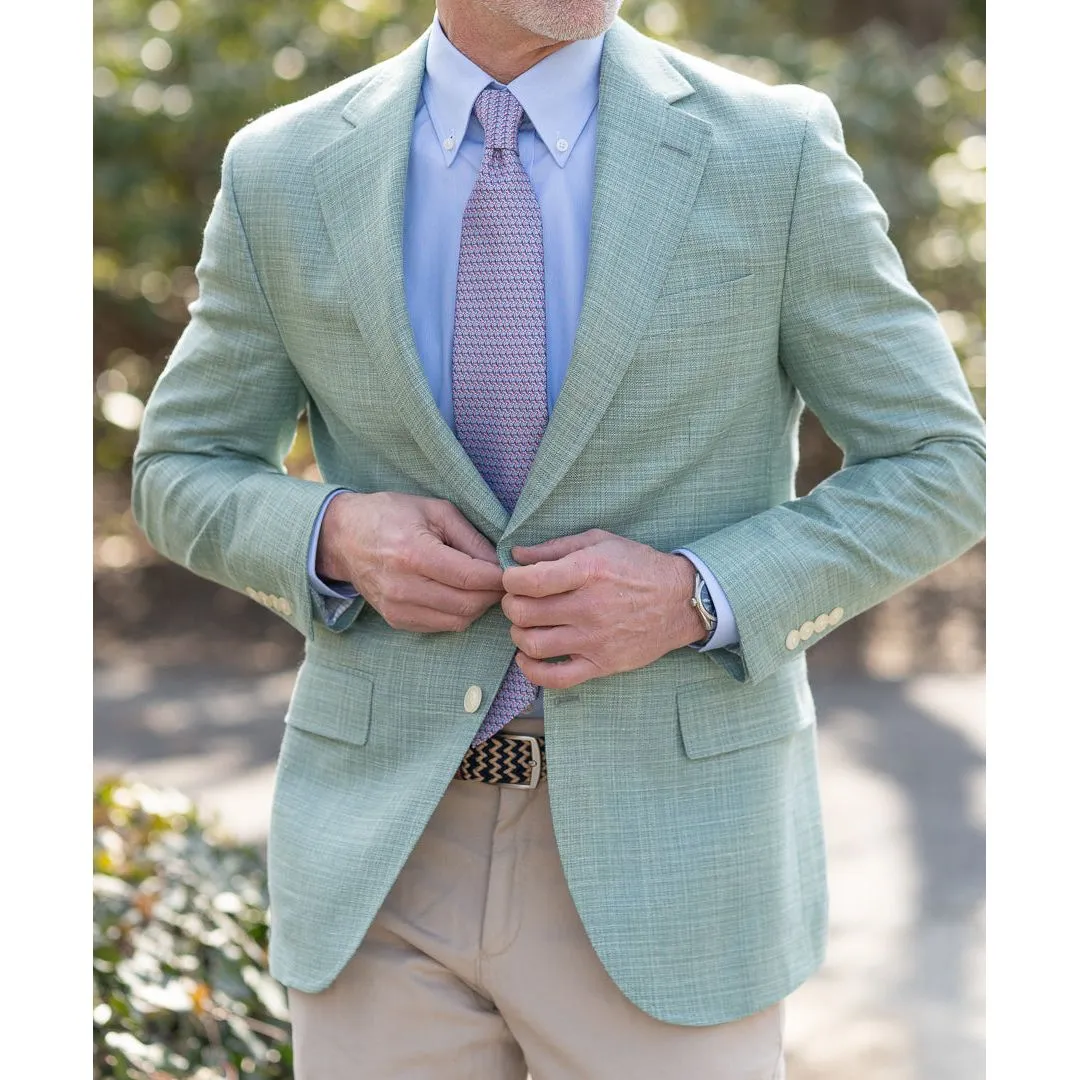 Seafoam Green Wool, Silk, and Linen Sport Coat sold by The Andover Shop product image thumbnail 2