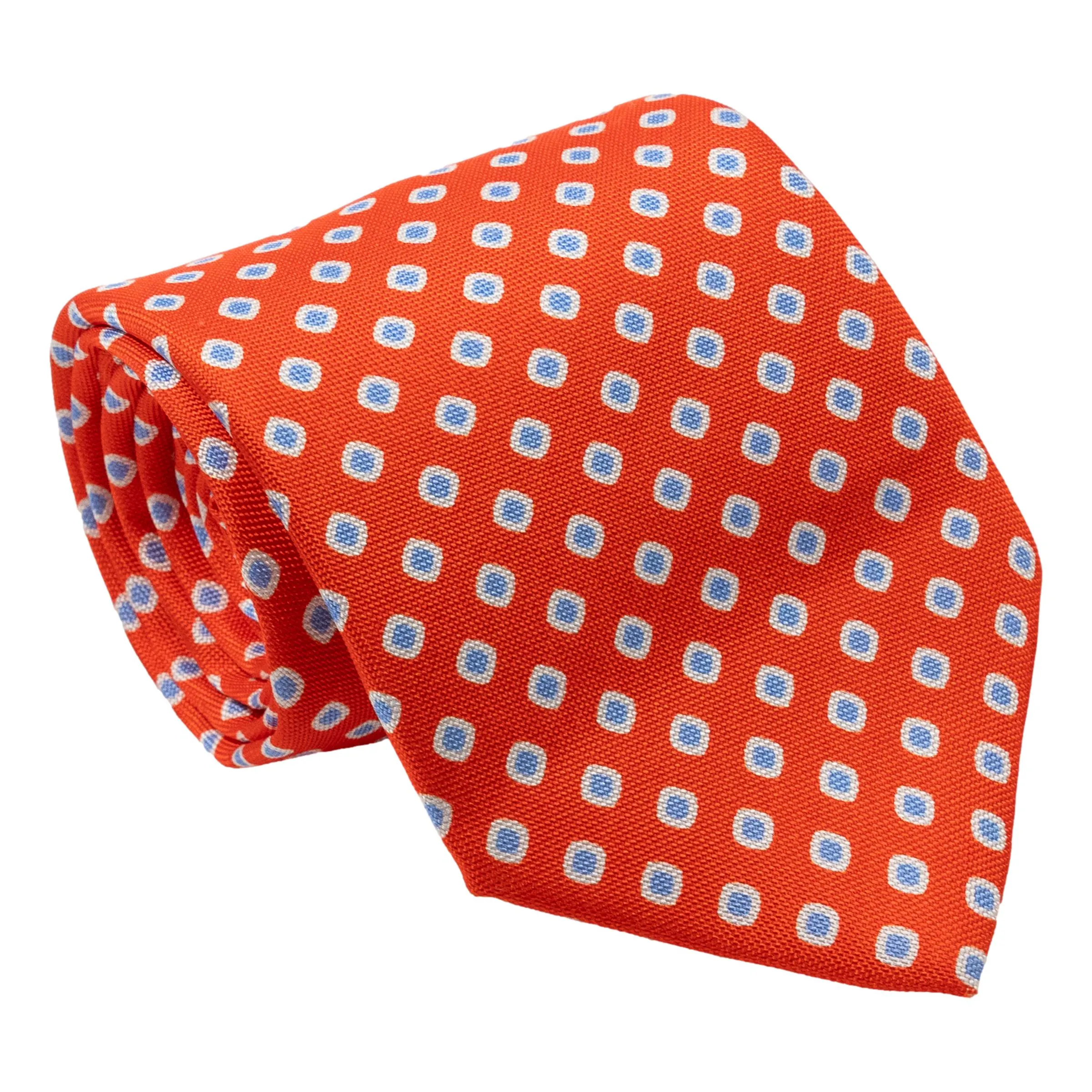 White and Sky Diamond Silk Tie sold by The Andover Shop product image thumbnail 3