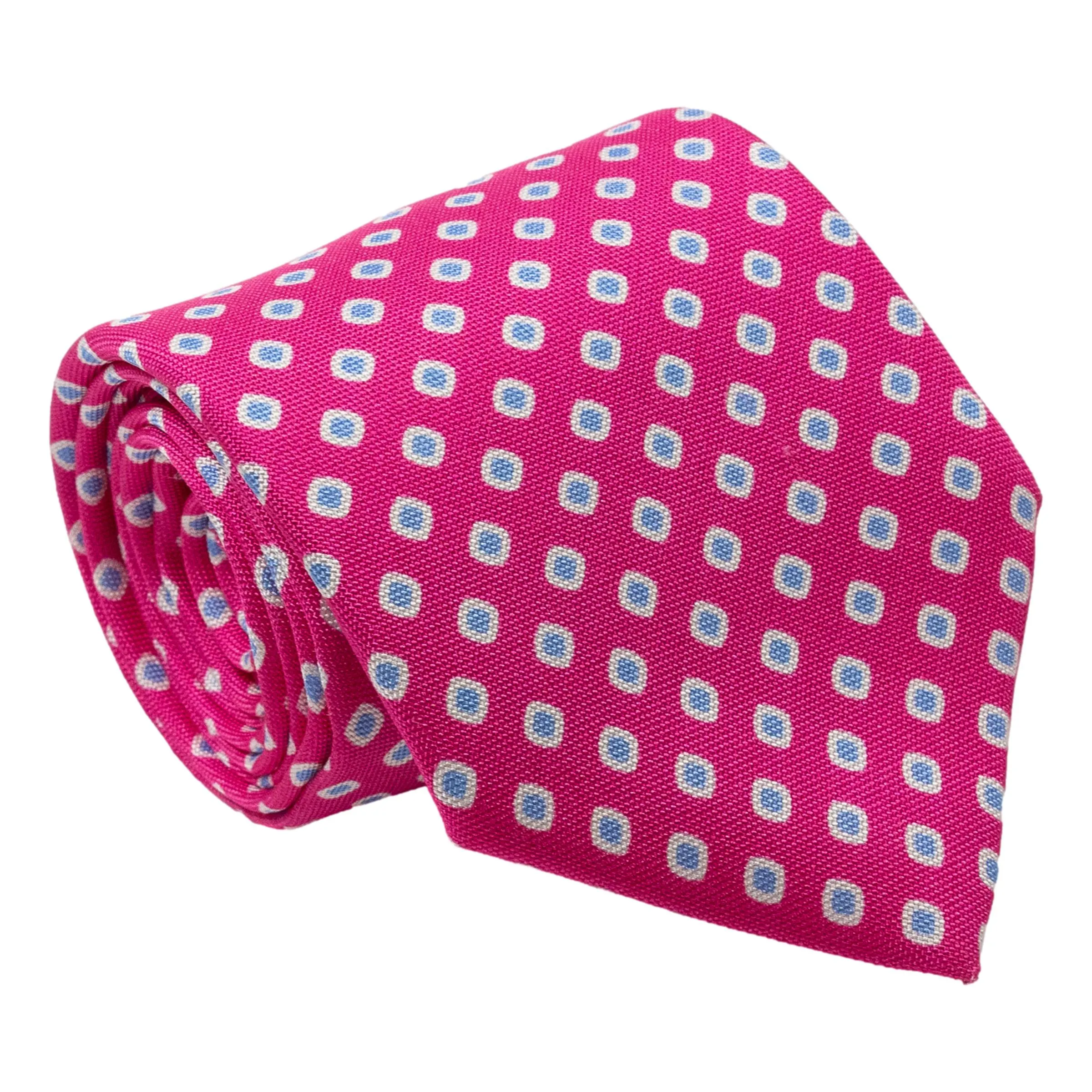 White and Sky Diamond Silk Tie sold by The Andover Shop product image thumbnail 2