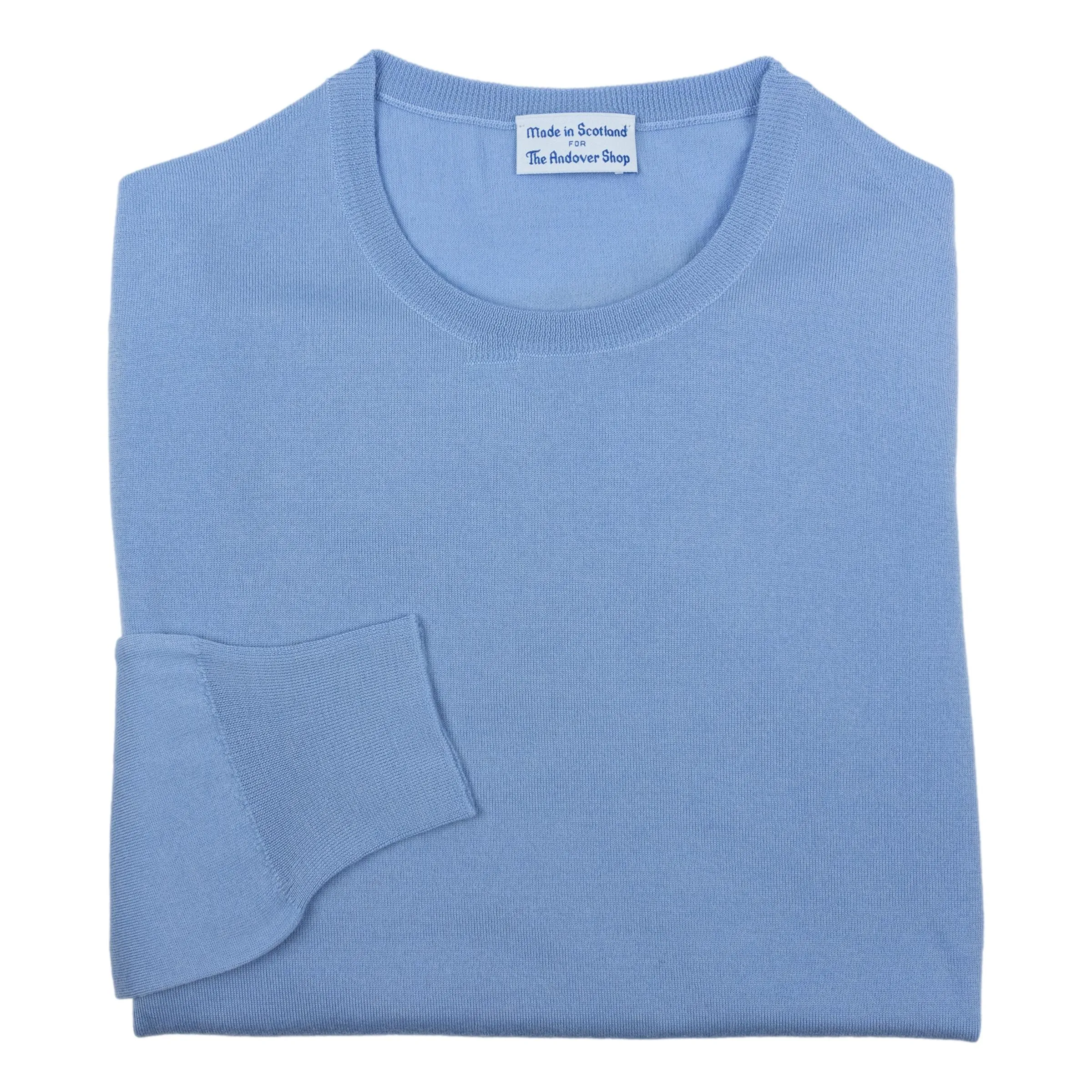 Superfine Merino Wool Crew Neck Sweater sold by The Andover Shop