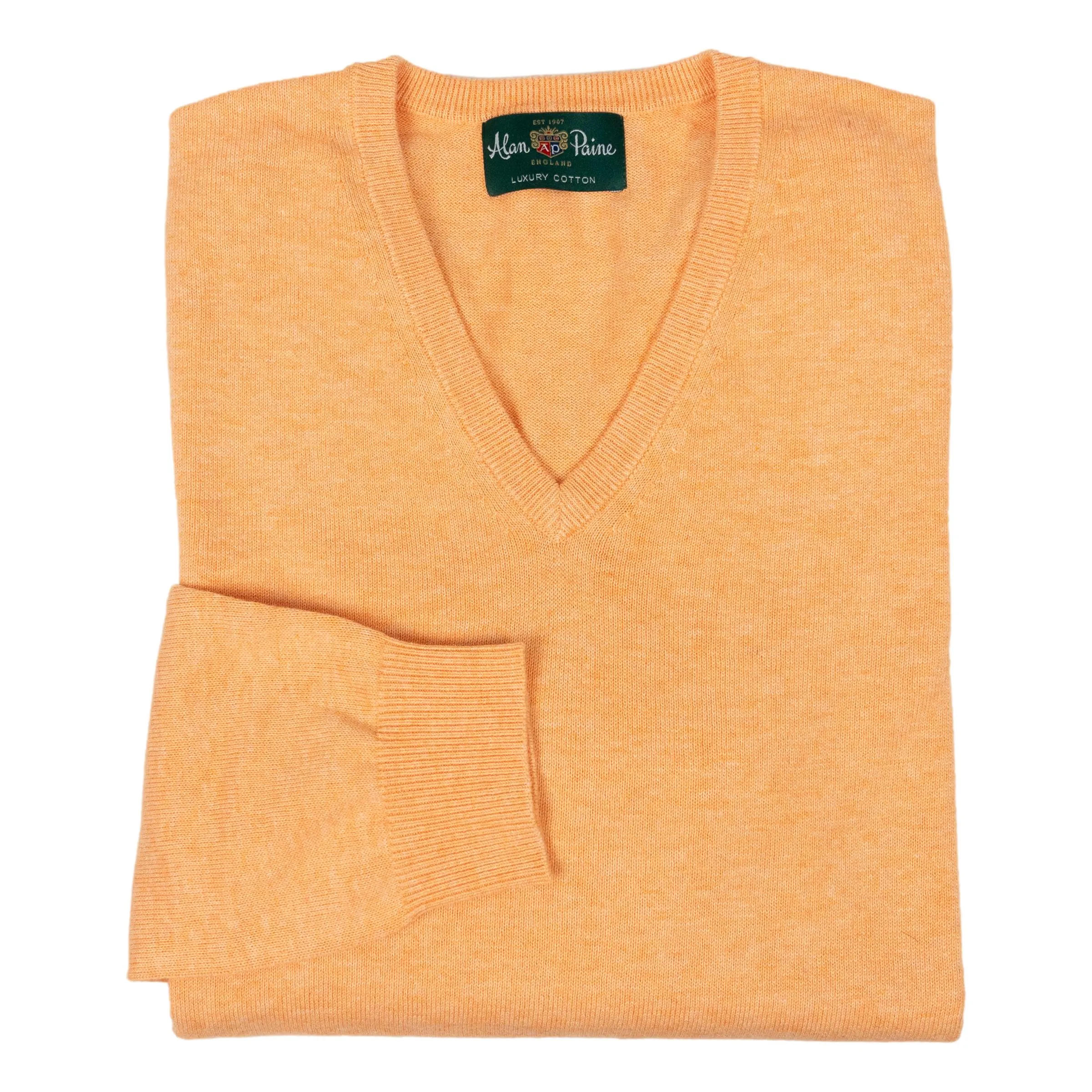 Rothwell Cotton and Cashmere V-Neck Sweater sold by The Andover Shop product image thumbnail 2