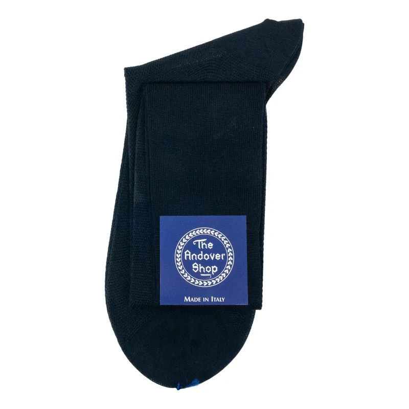 Over-the-Calf Cotton Pique Dress Sock sold by The Andover Shop