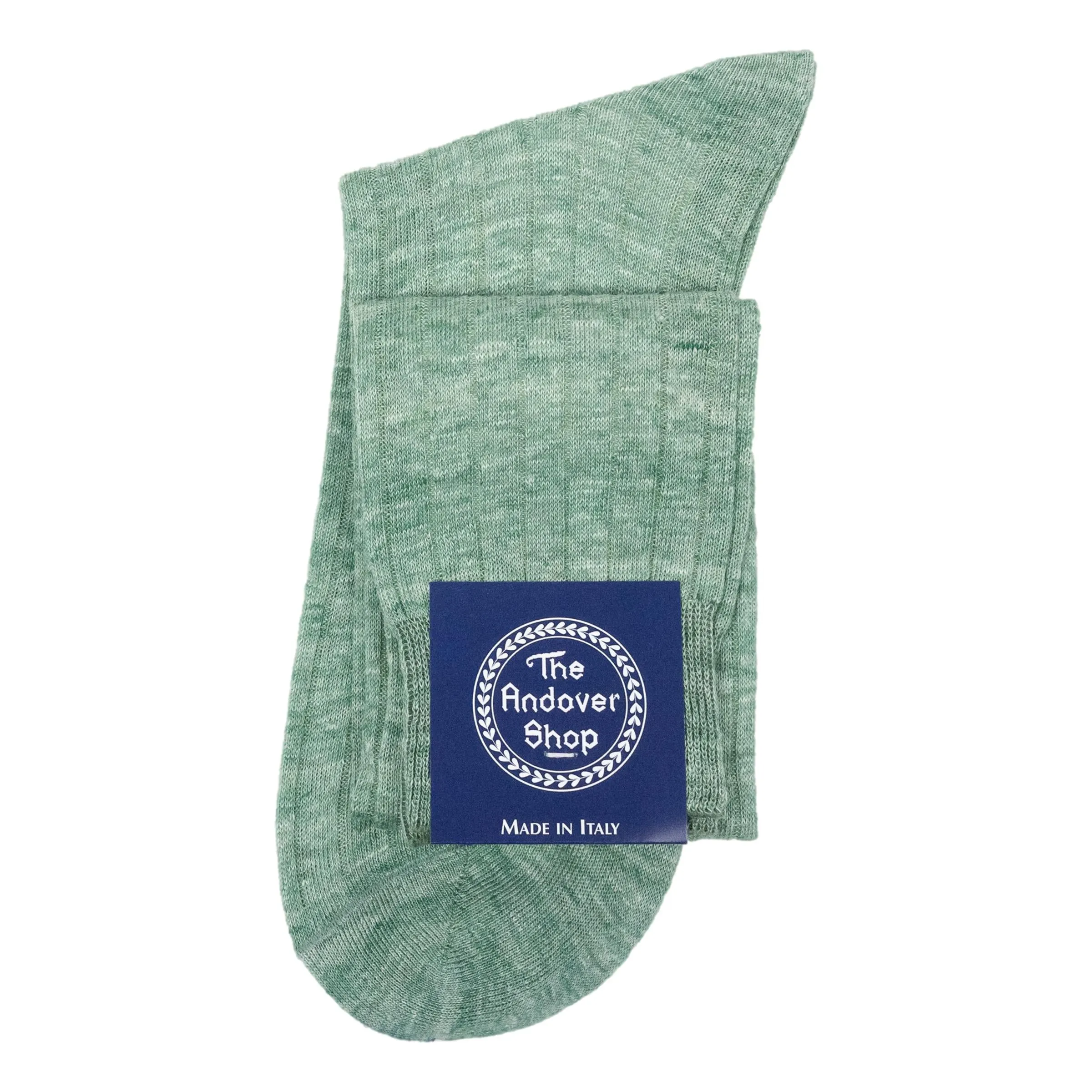 Over-the-Calf Marl Linen Dress Sock sold by The Andover Shop