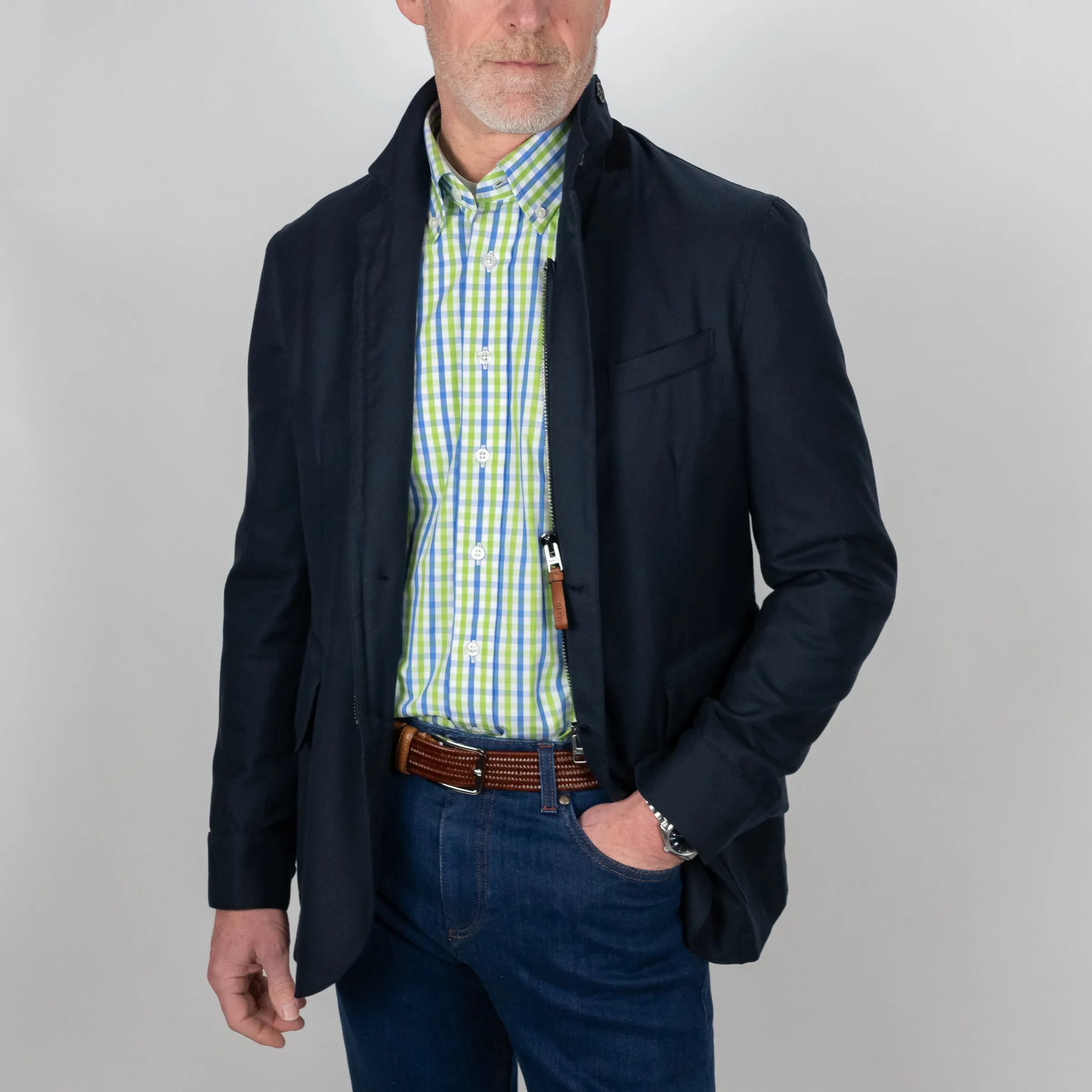 Amarone Cotton, Cashmere, Silk Travel Blazer sold by The Andover Shop product image thumbnail 2