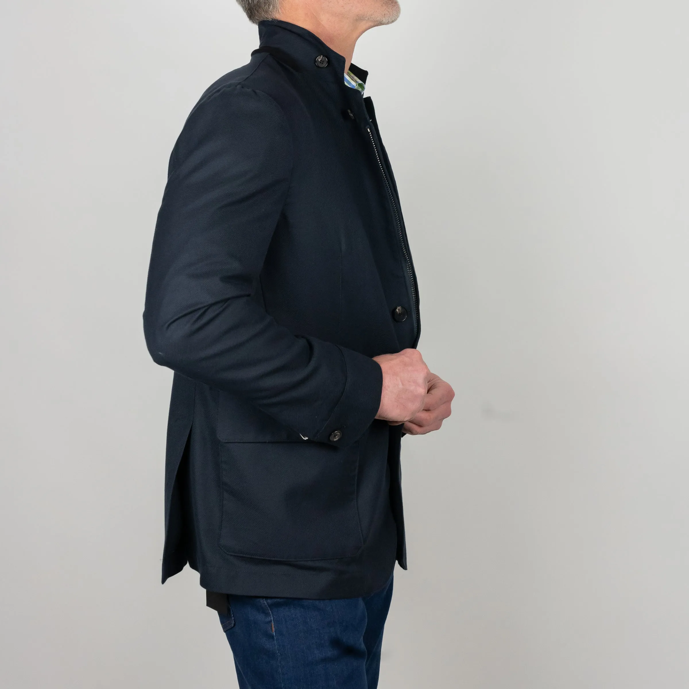 Amarone Cotton, Cashmere, Silk Travel Blazer sold by The Andover Shop product image thumbnail 4