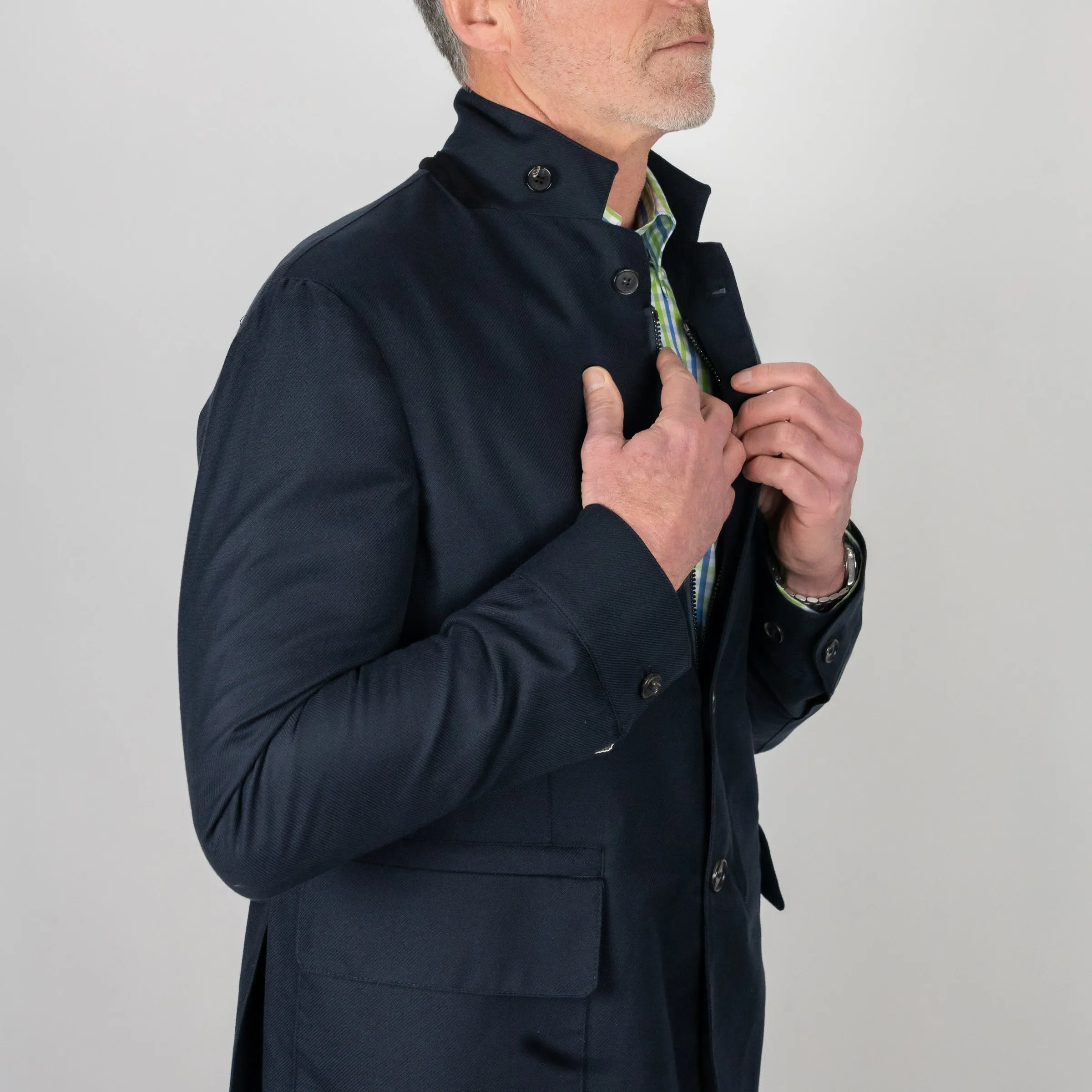 Amarone Cotton, Cashmere, Silk Travel Blazer sold by The Andover Shop product image thumbnail 5