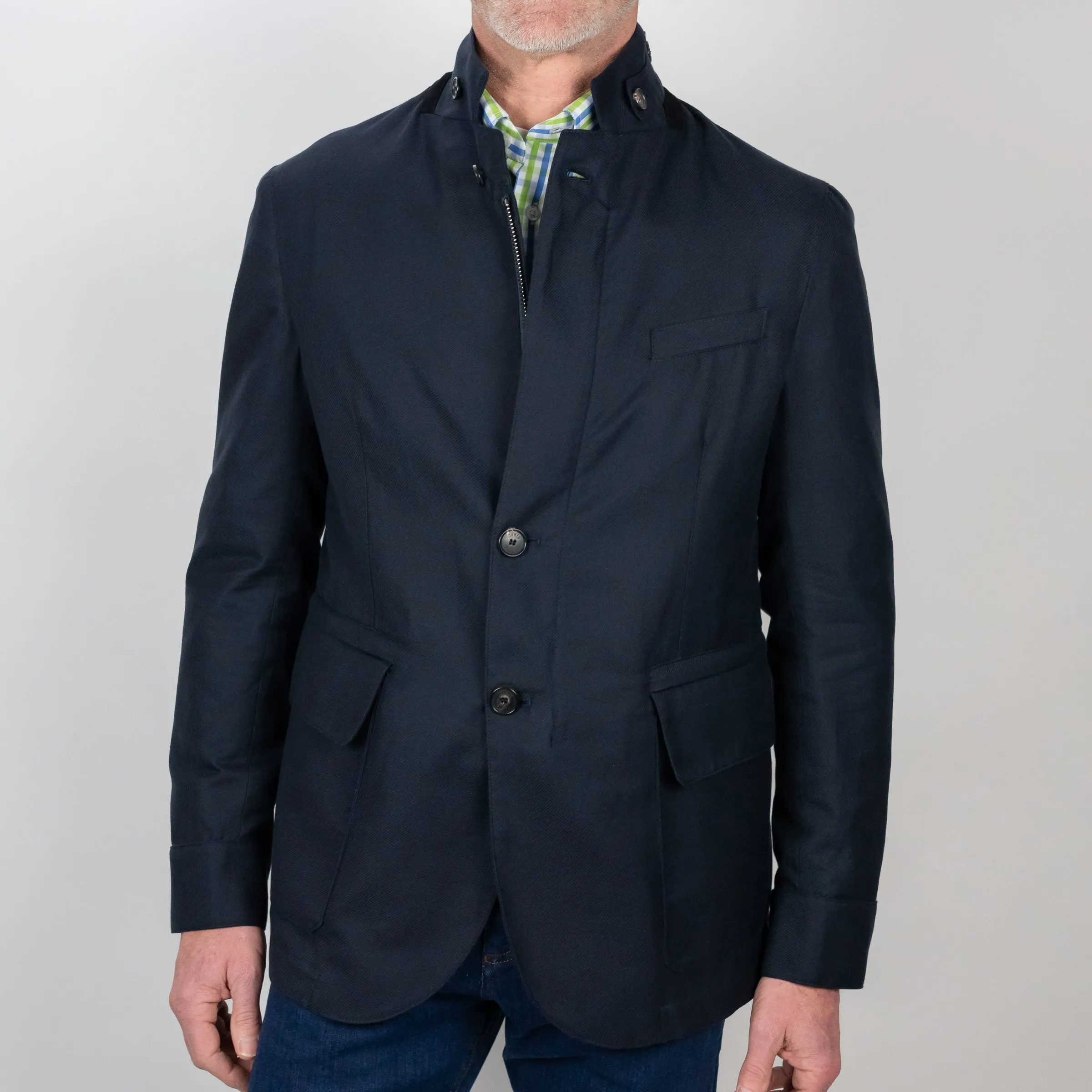 Amarone Cotton, Cashmere, Silk Travel Blazer sold by The Andover Shop