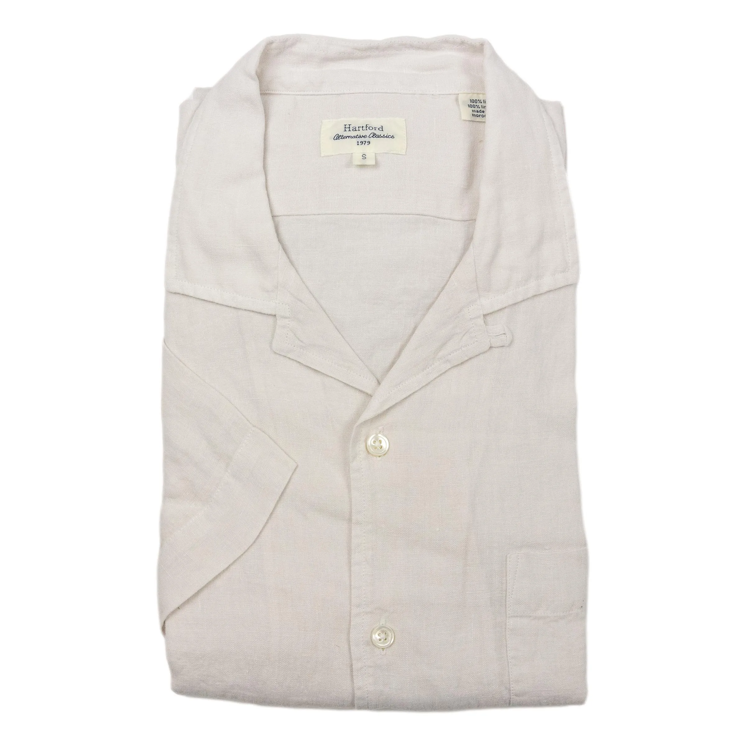 Solid Linen Palm Shirt sold by The Andover Shop product image thumbnail 2