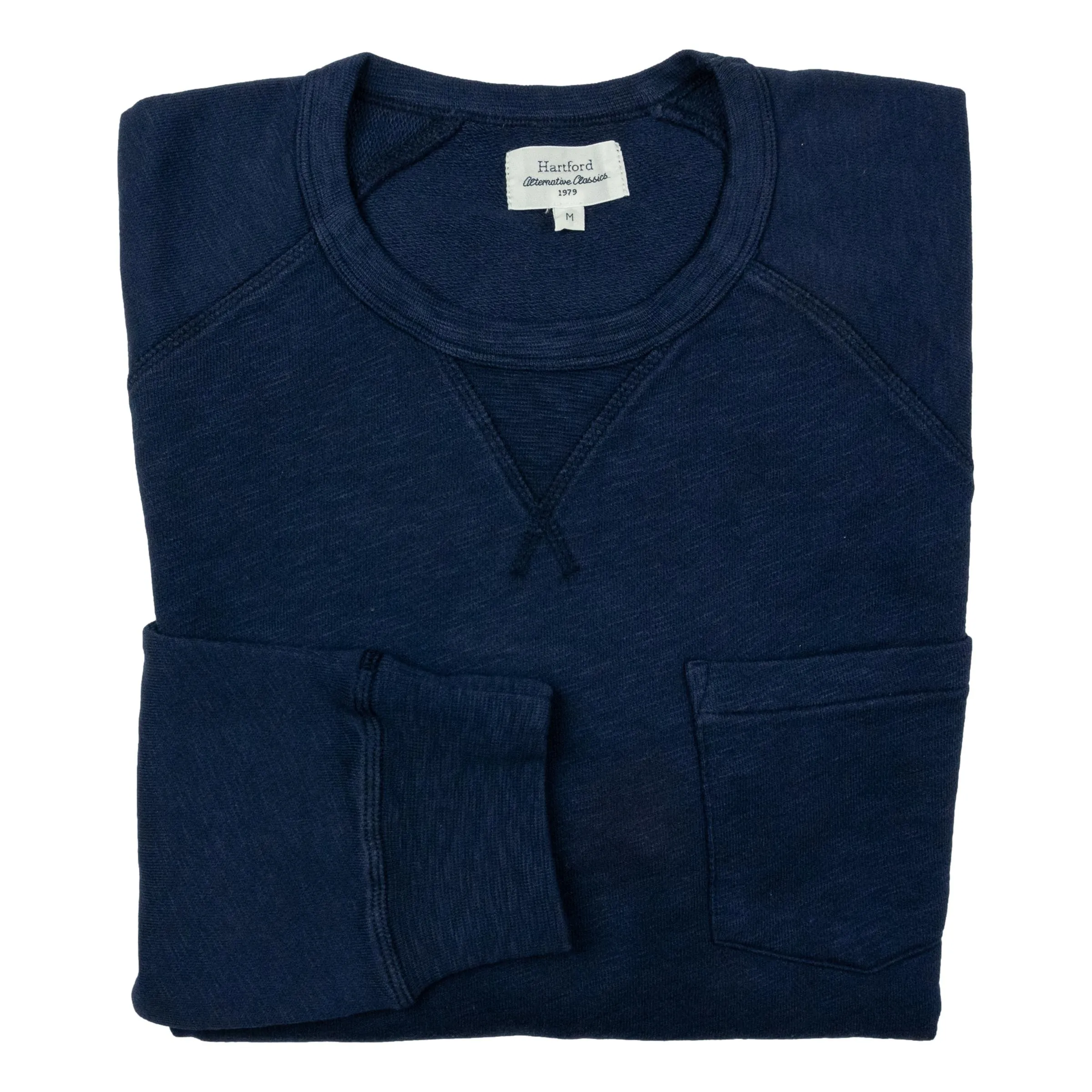 Light Cotton Pocket Crewneck Sweatshirt sold by The Andover Shop product image thumbnail 2