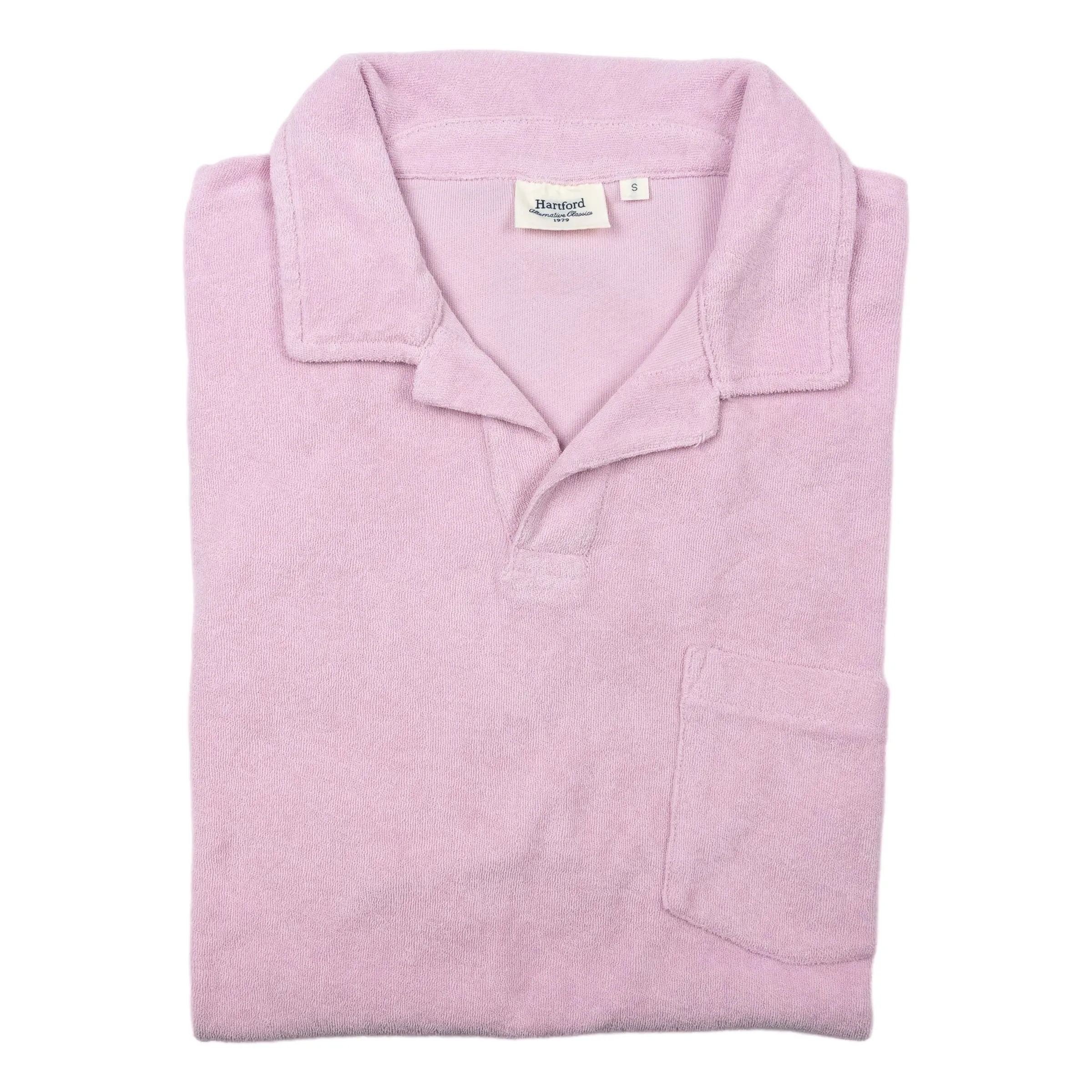 Terry Cotton Bouclette Polo Shirt sold by The Andover Shop product image thumbnail 3