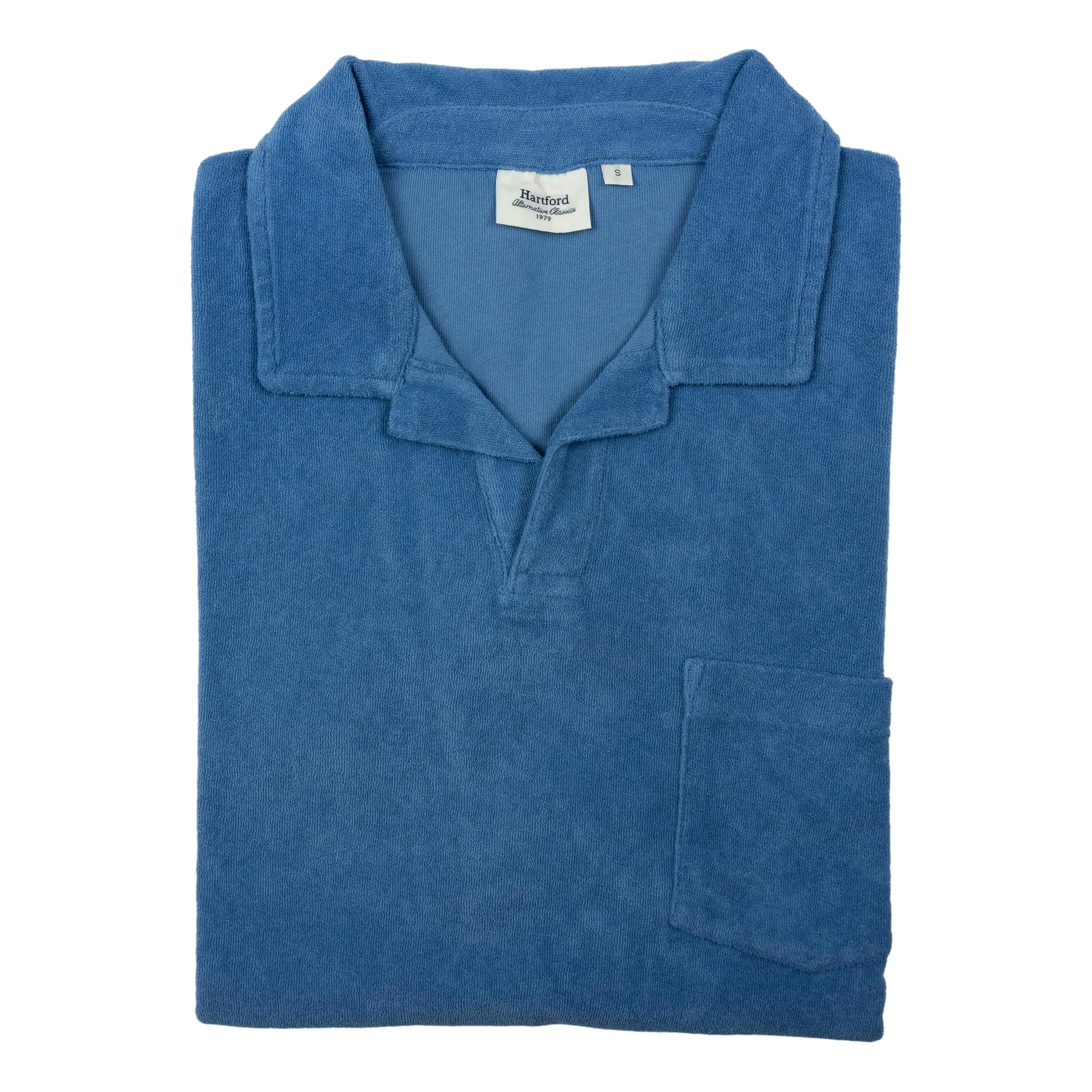 Terry Cotton Bouclette Polo Shirt sold by The Andover Shop