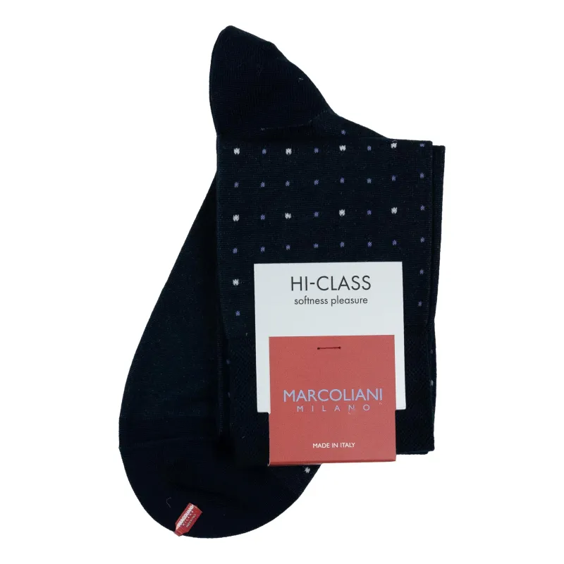 Micro Dots Modal Over-the-Calf Dress Socks sold by The Andover Shop