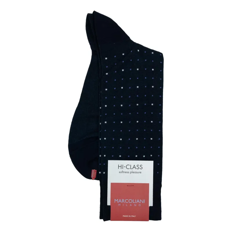 Micro Dots Modal Mid-Calf Dress Socks sold by The Andover Shop