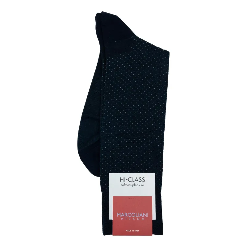 Micro Pindot Modal Mid-Calf Dress Socks sold by The Andover Shop