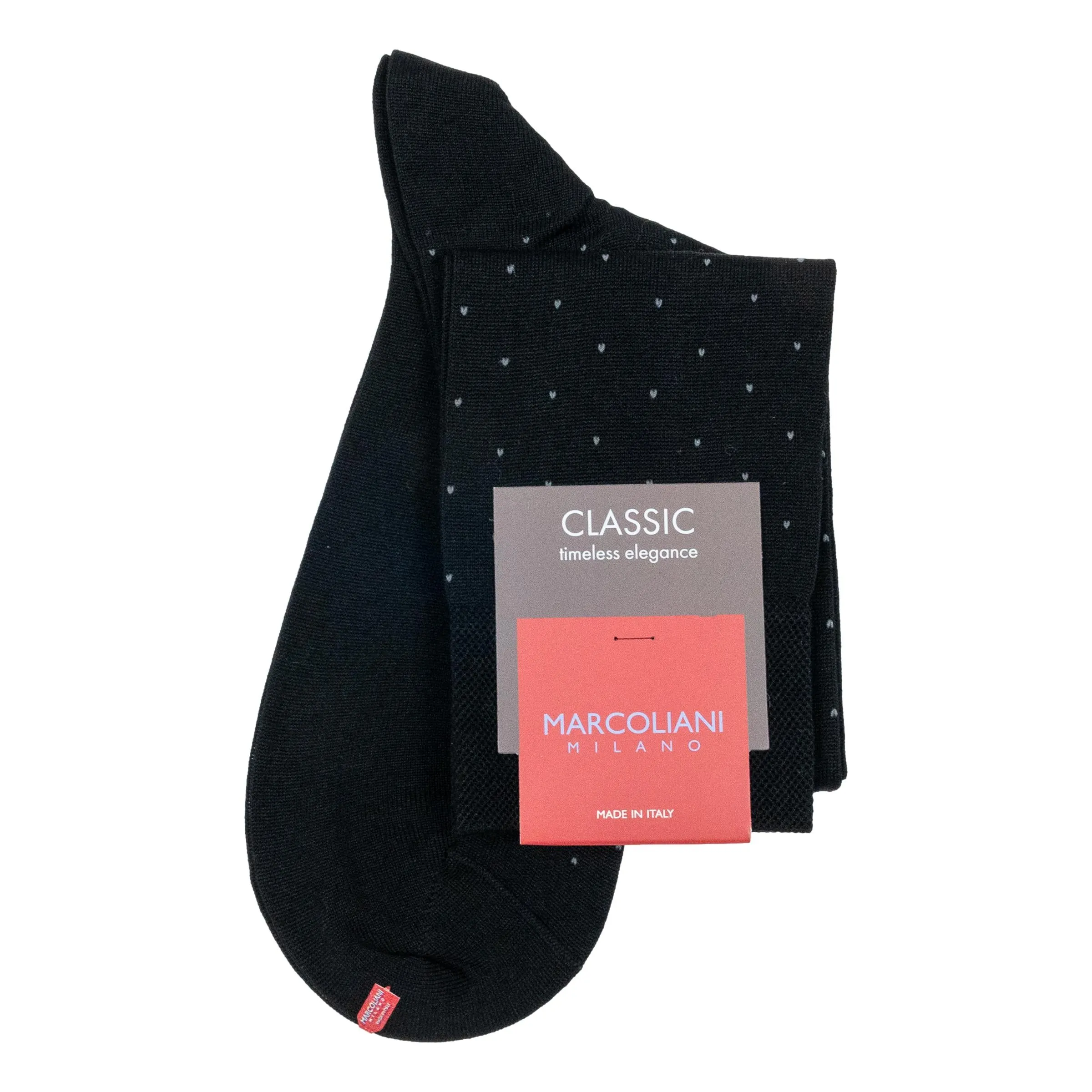 Pima Cotton Pin Dot Over-the-Calf Dress Socks sold by The Andover Shop product image thumbnail 2