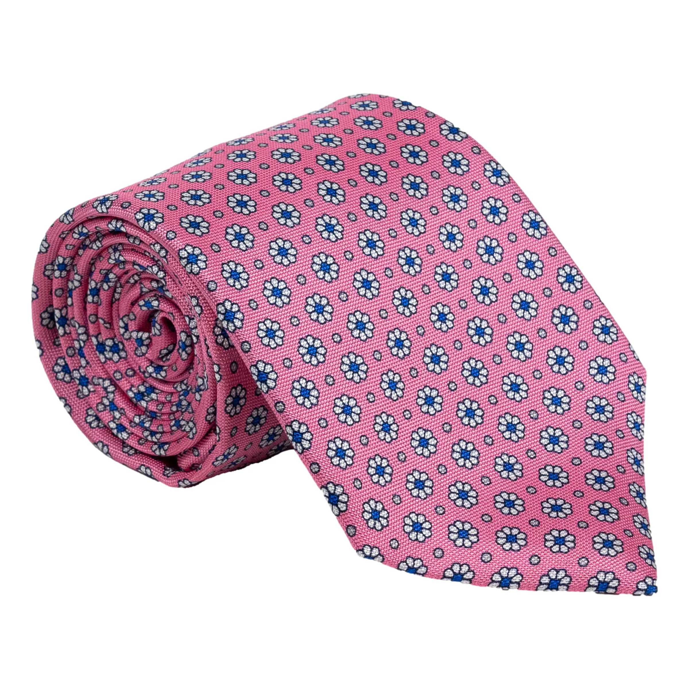 Flower and Dot Motif Silk Tie sold by The Andover Shop product image thumbnail 3