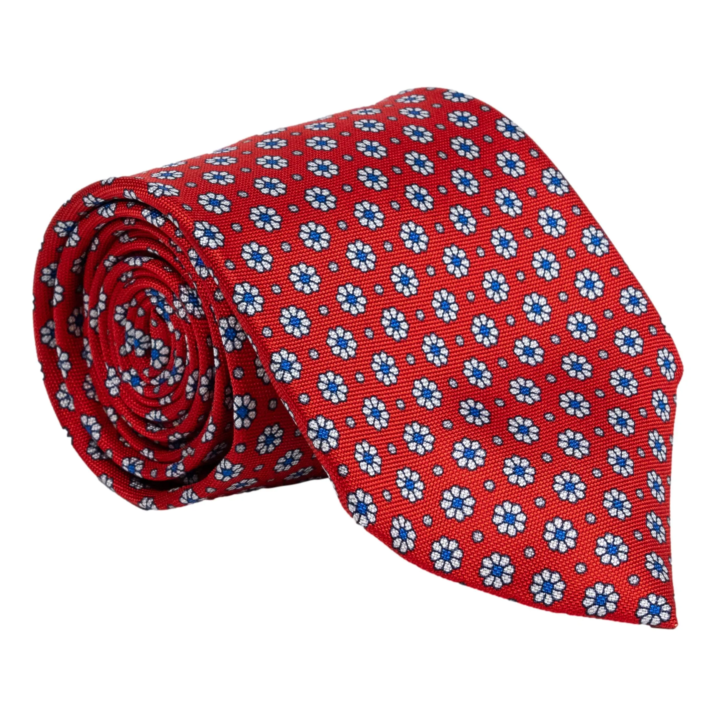 Flower and Dot Motif Silk Tie sold by The Andover Shop product image thumbnail 2