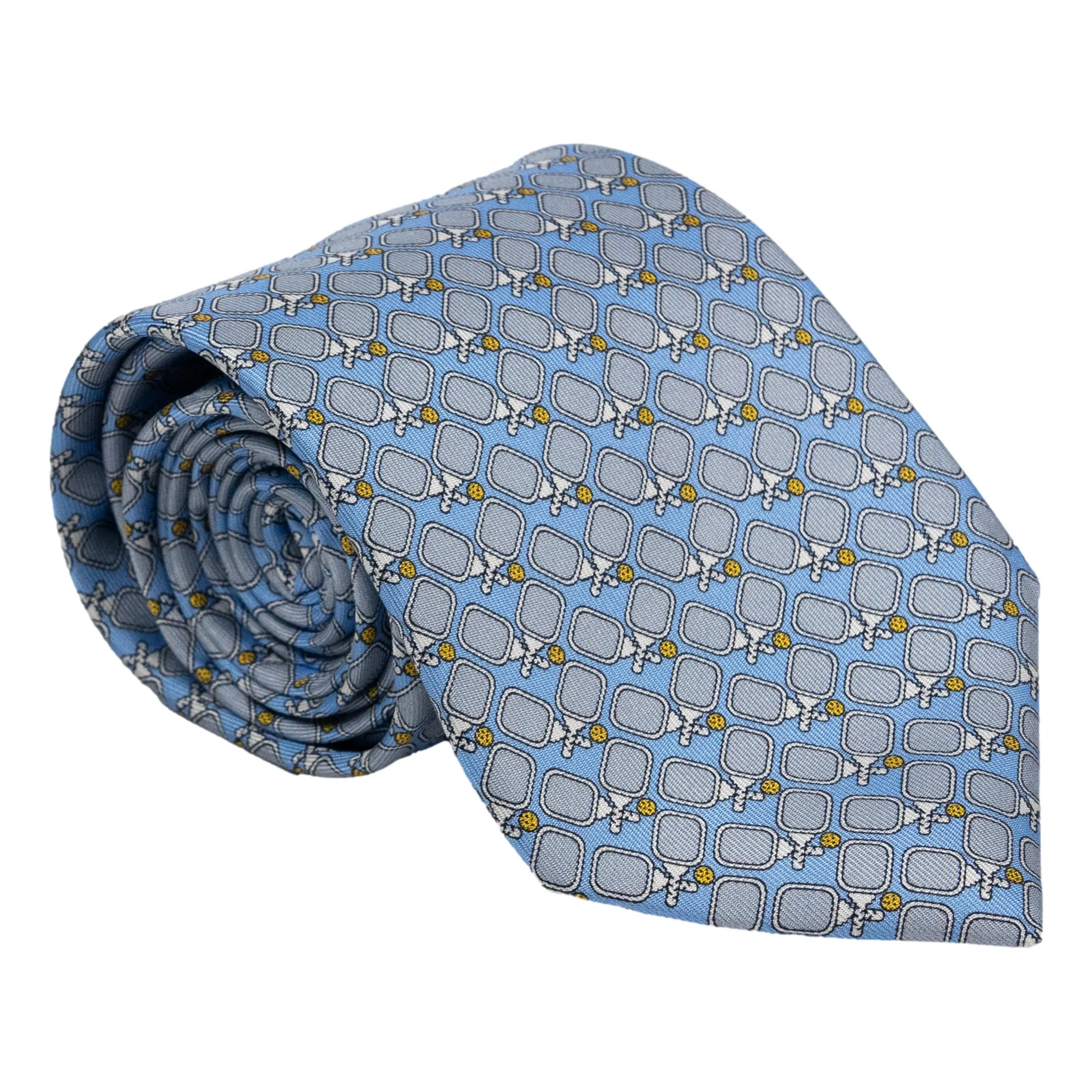 Pickleball Silk Tie sold by The Andover Shop product image thumbnail 2
