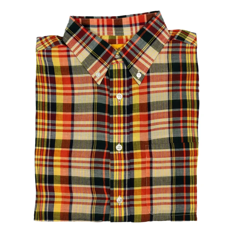 Summer Sunset Button Down Madras Sport Shirt sold by The Andover Shop