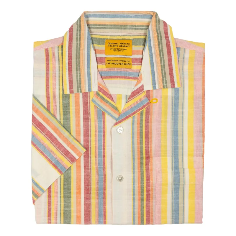 Fun Stripe Cuban Short Sleeve Sport Shirt sold by The Andover Shop