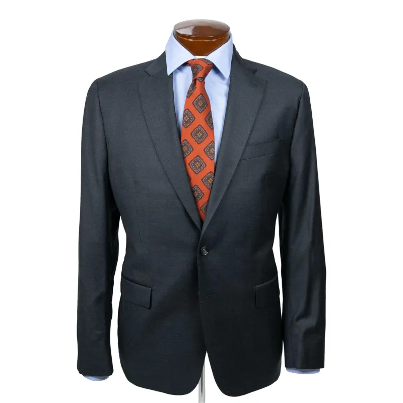 Two Button Side Vent Grey Suit sold by The Andover Shop