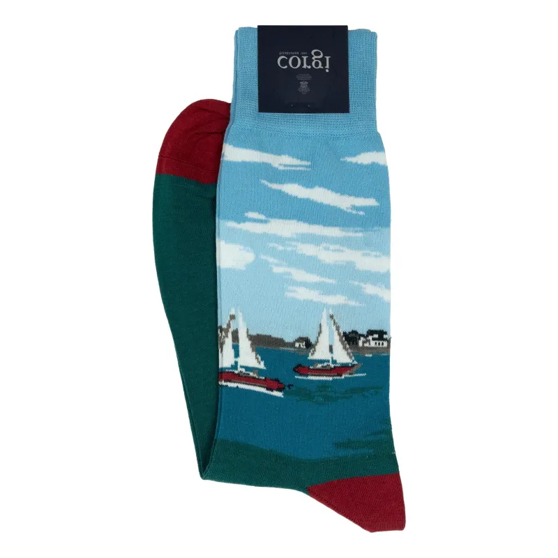 Summer Sailing Dress Sock sold by The Andover Shop