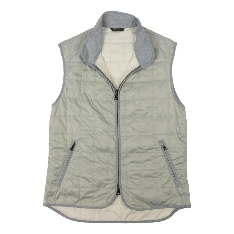 Green Lily Theo Waterville Quilted Vest sold by The Andover Shop