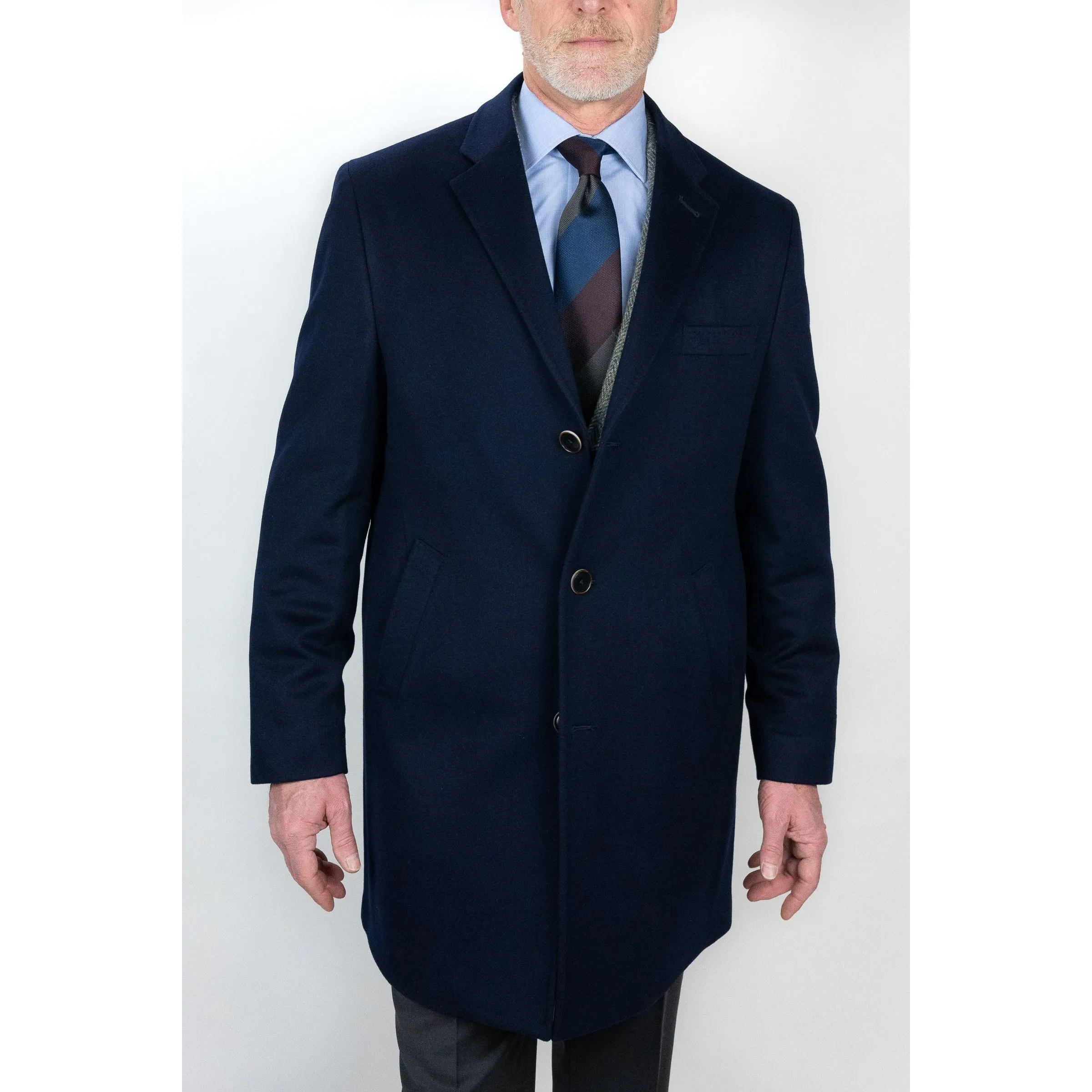 Navy Wool Top Coat sold by The Andover Shop product image thumbnail 2
