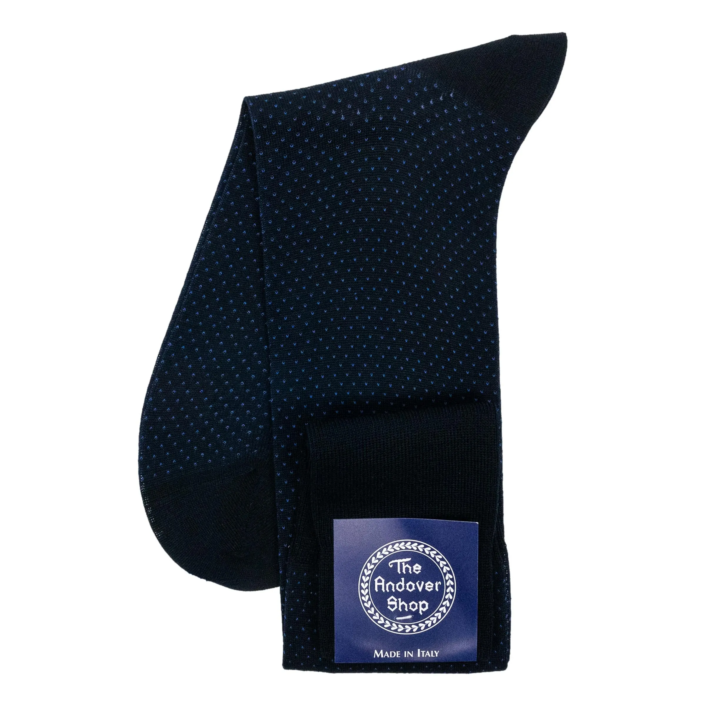 Over the Calf Birdseye Cotton Dress Socks sold by The Andover Shop product image thumbnail 3