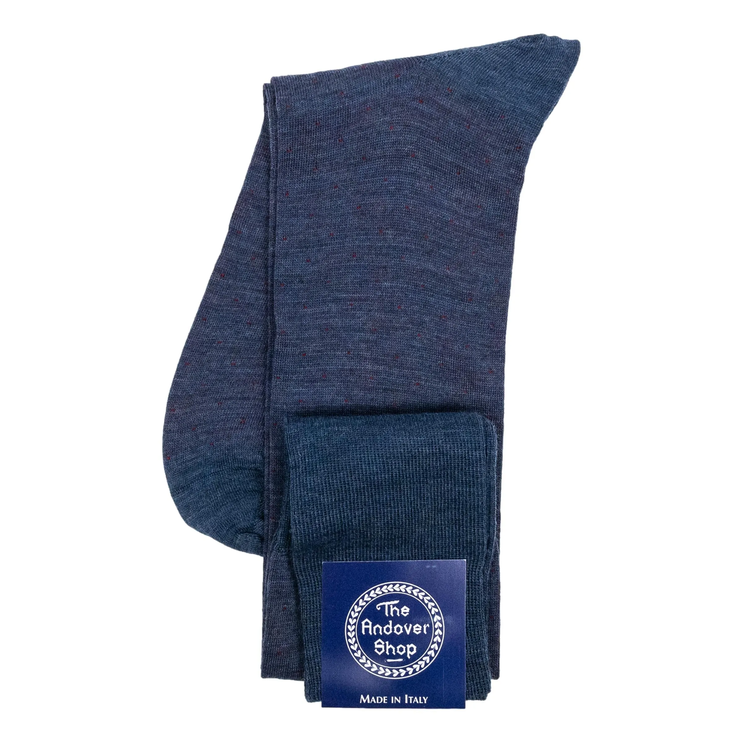 Over the Calf Birdseye Cotton Dress Socks sold by The Andover Shop product image thumbnail 4