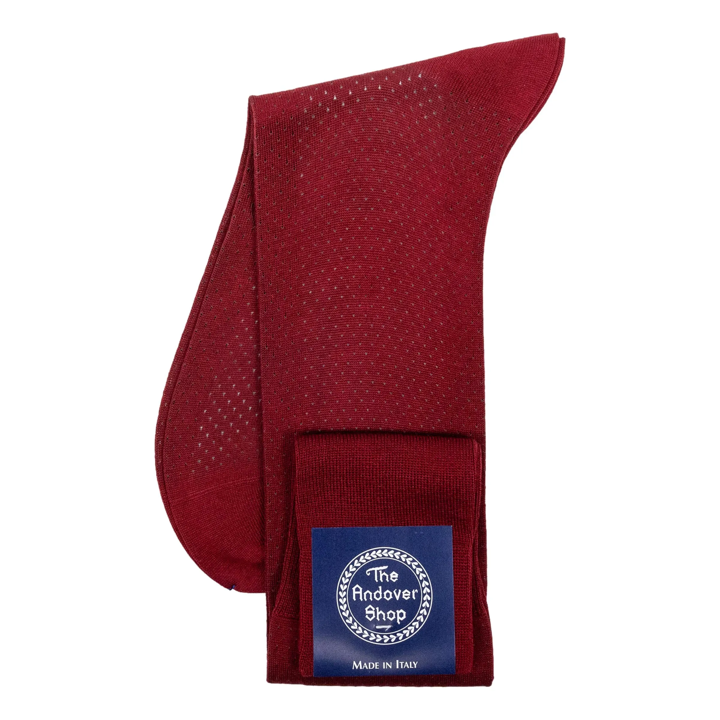 Over the Calf Birdseye Cotton Dress Socks sold by The Andover Shop product image thumbnail 5