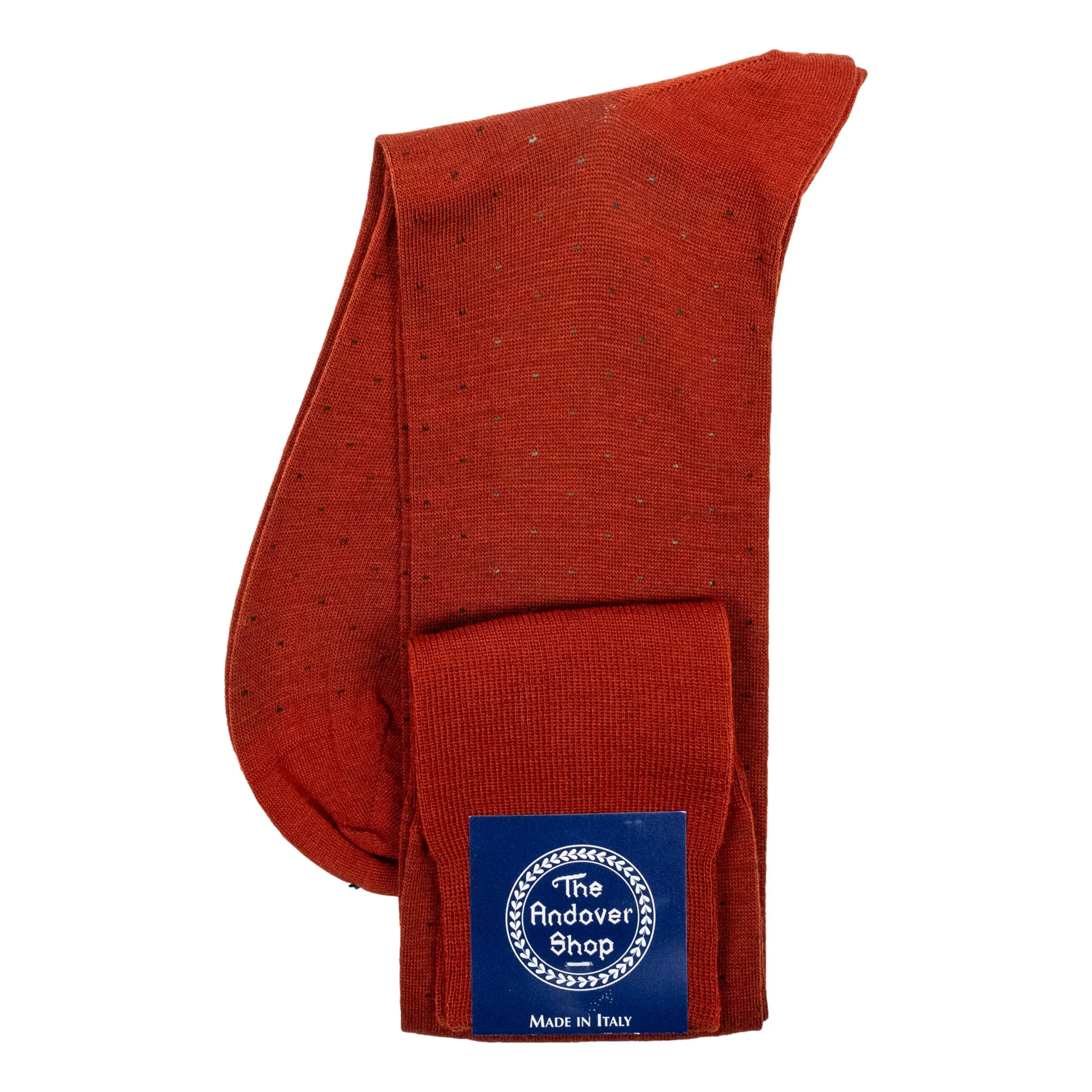 Over the Calf Birdseye Cotton Dress Socks sold by The Andover Shop