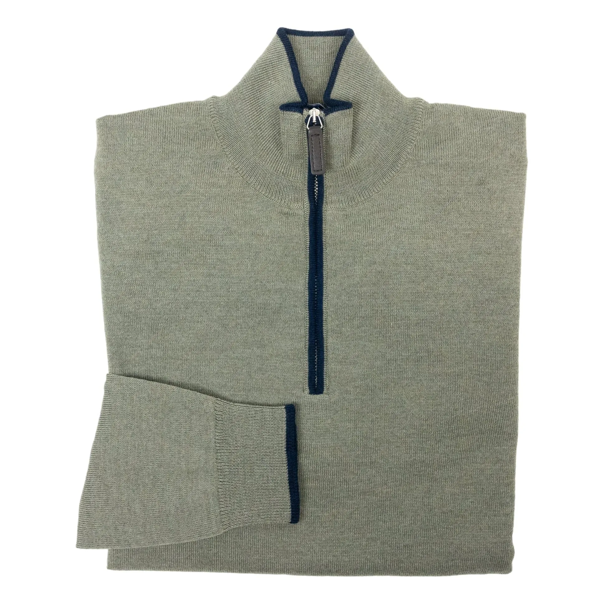 Merino Wool Quarter Zip Sweater sold by The Andover Shop