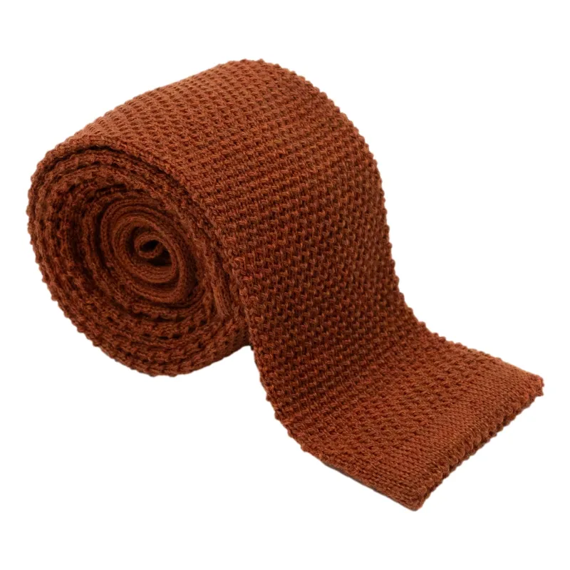 Solid Wool Knitted Tie sold by The Andover Shop