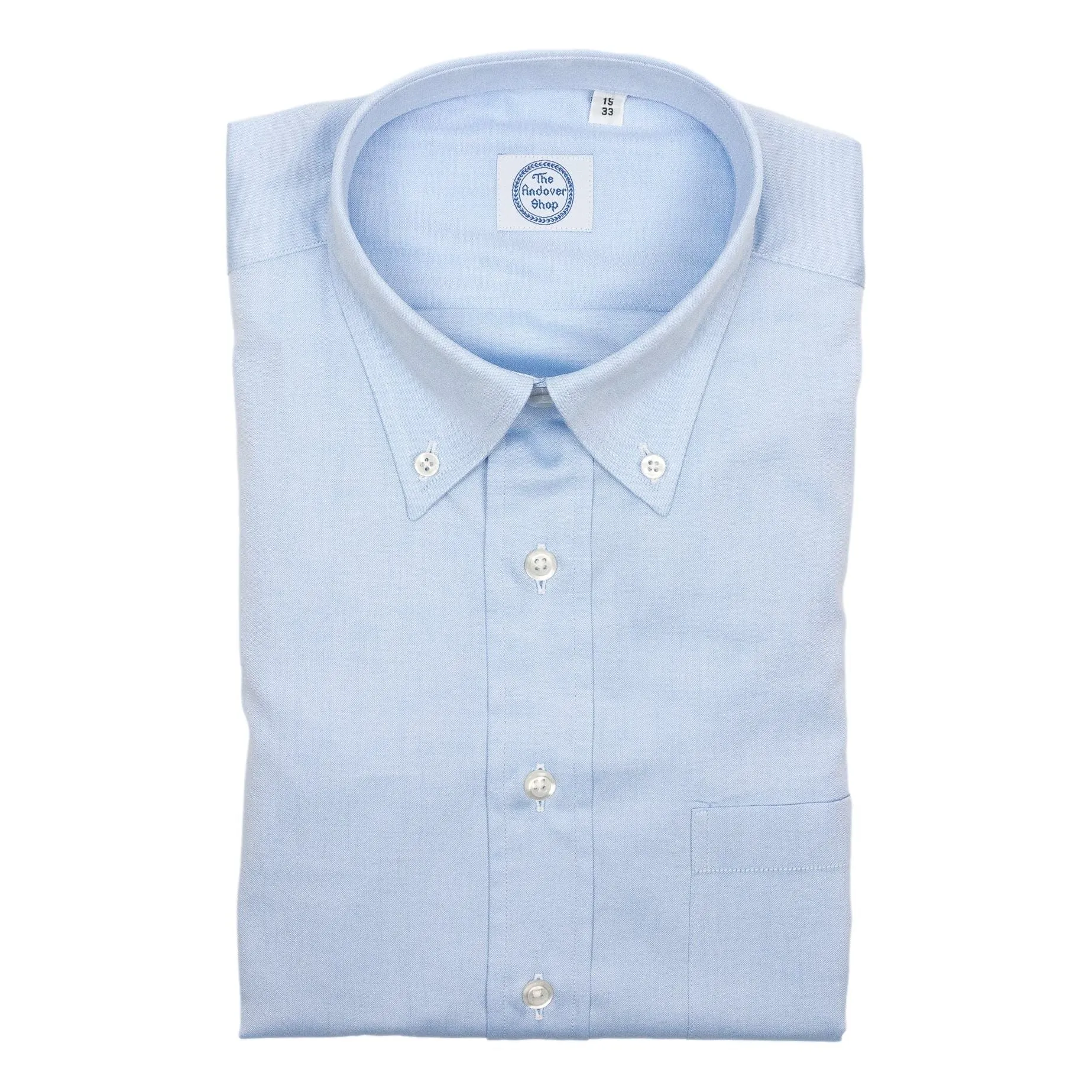 Blue Pinpoint Oxford Button Down Dress Shirt sold by The Andover Shop