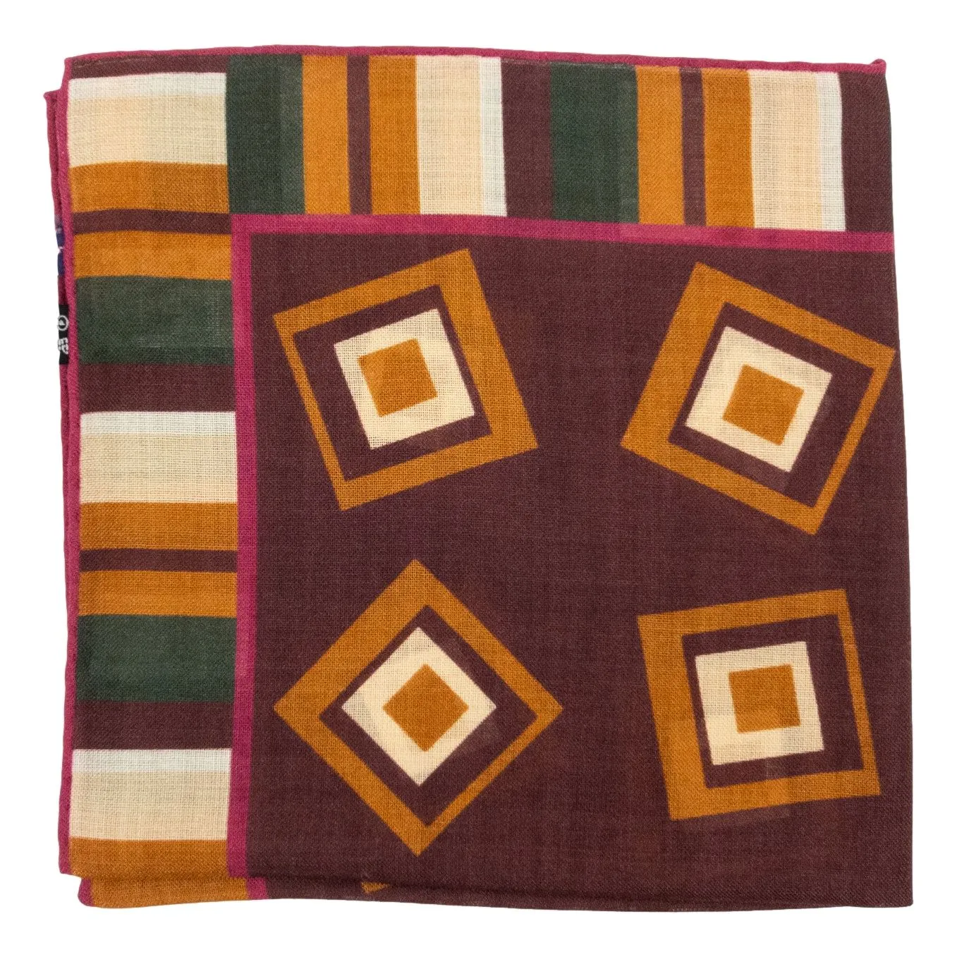 Stratford Square Wool and Silk Pocket Square sold by The Andover Shop