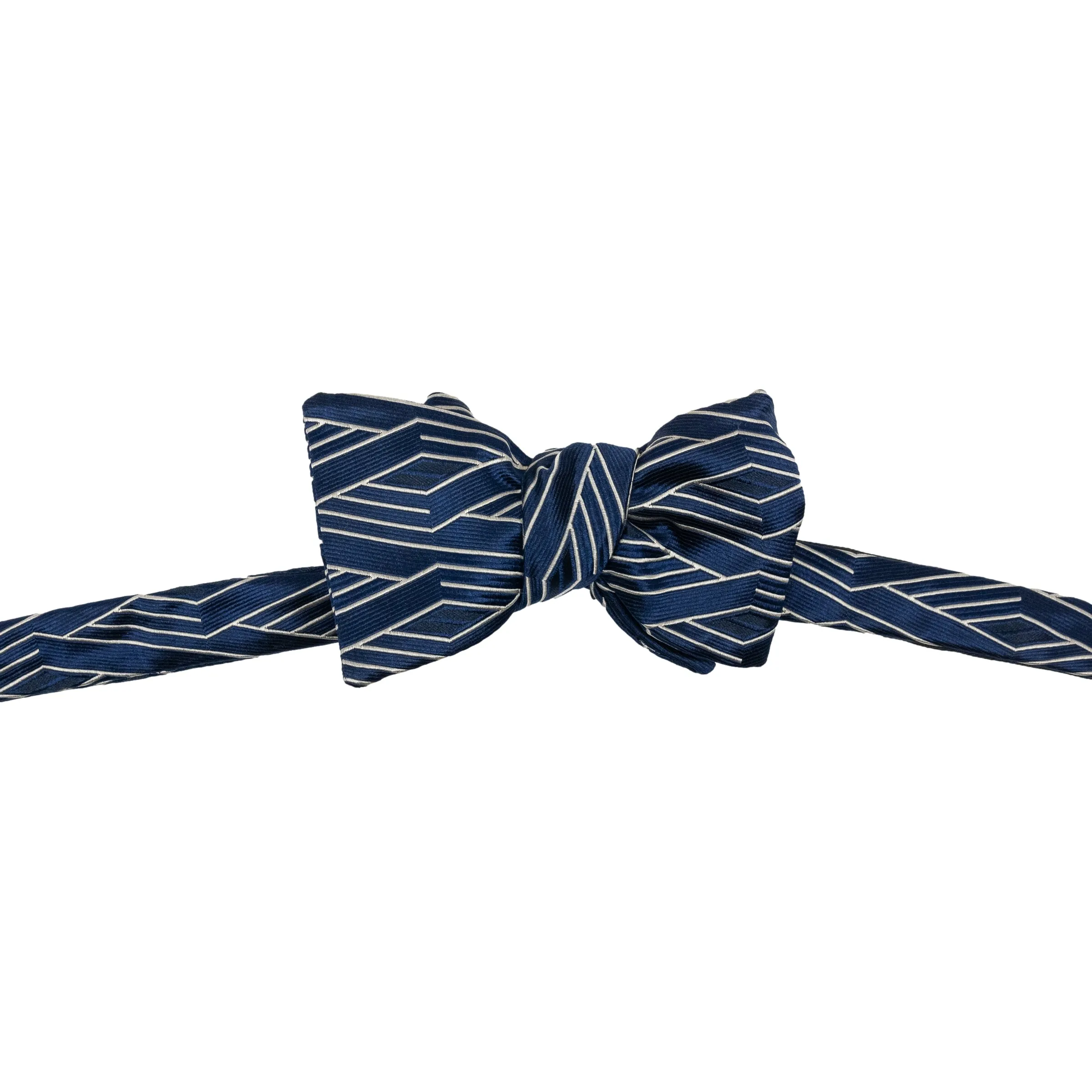 Lampart Abstract Design Silk Bow Tie sold by The Andover Shop