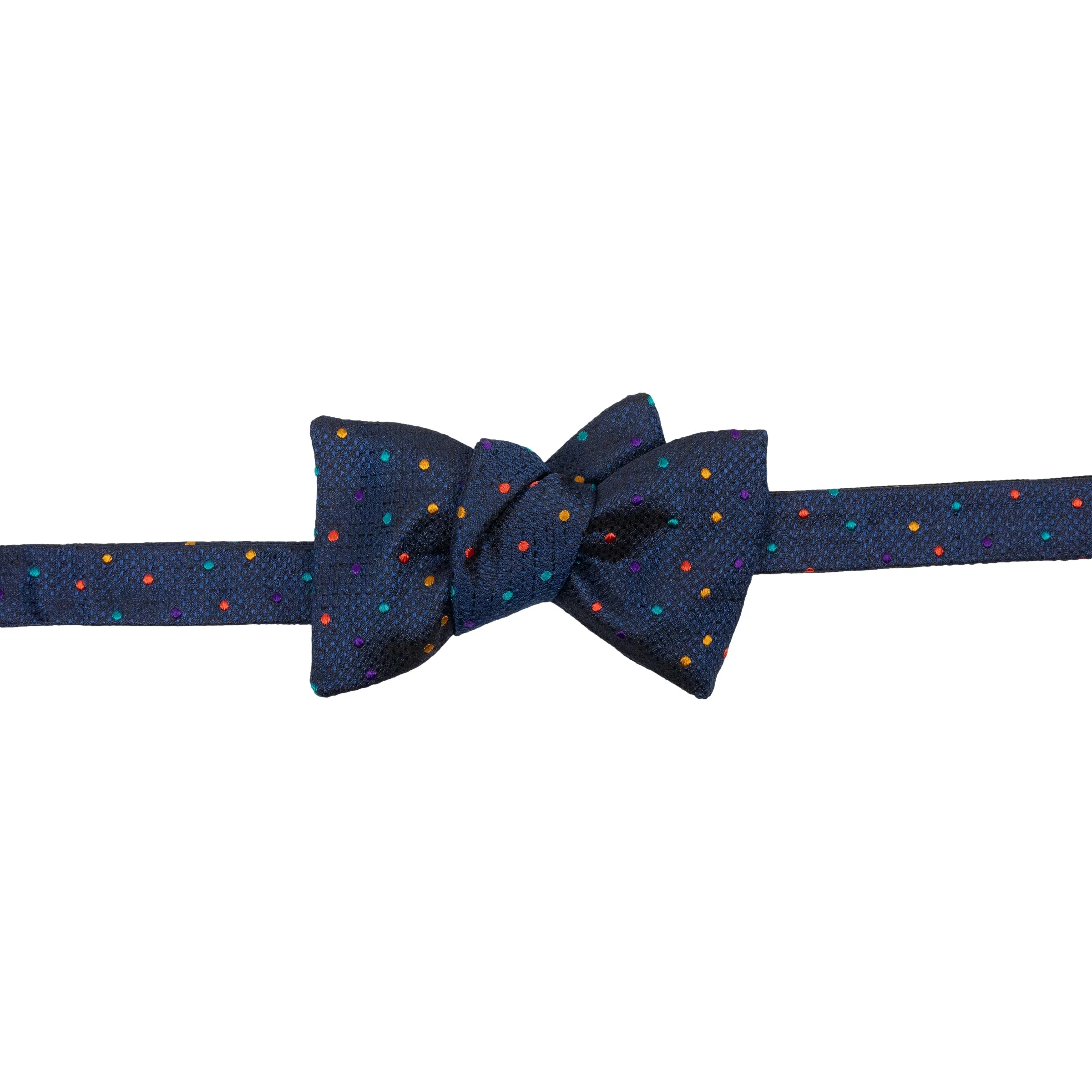Multi Fun Dot Silk Bow Tie sold by The Andover Shop product image thumbnail 2