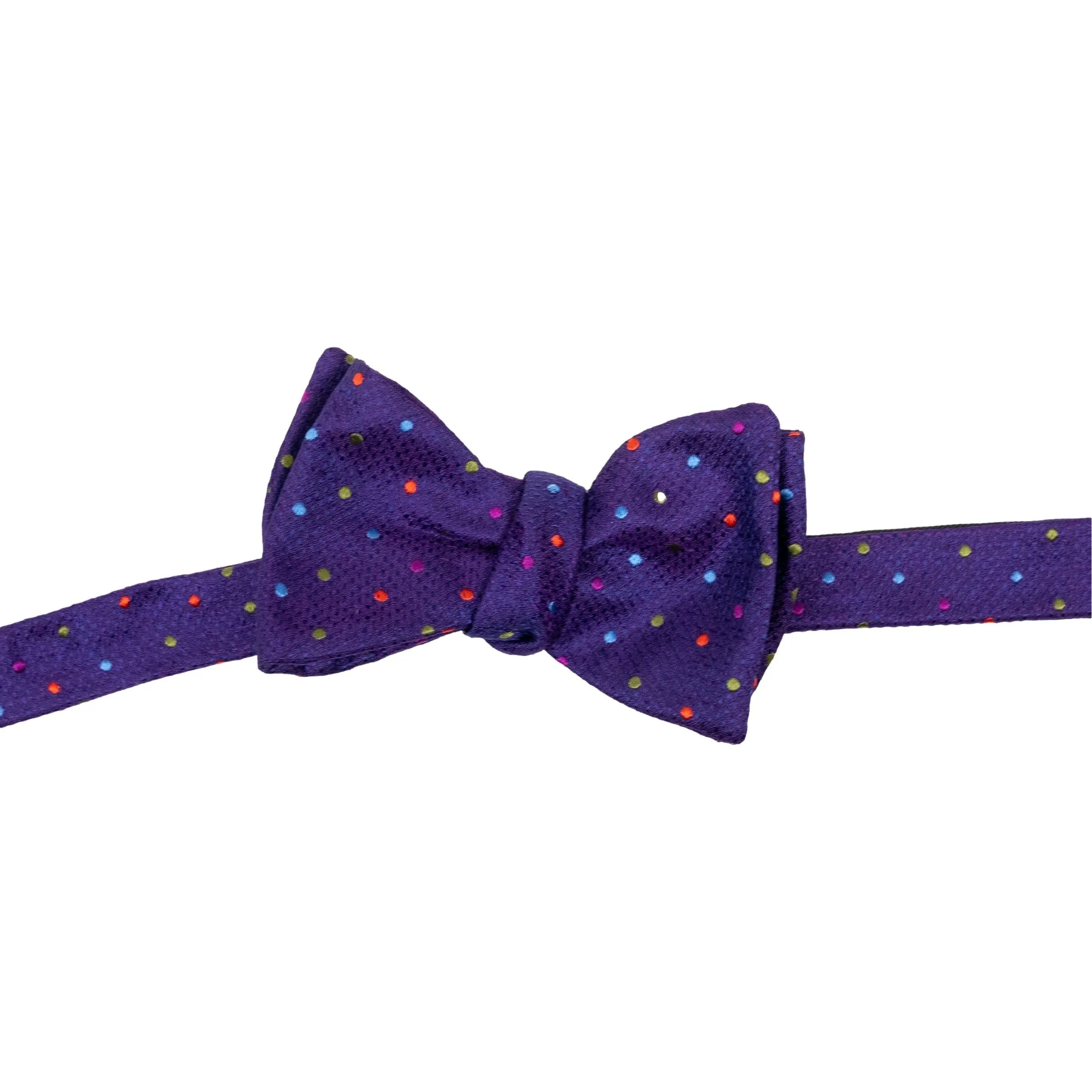 Multi Fun Dot Silk Bow Tie sold by The Andover Shop product image thumbnail 3