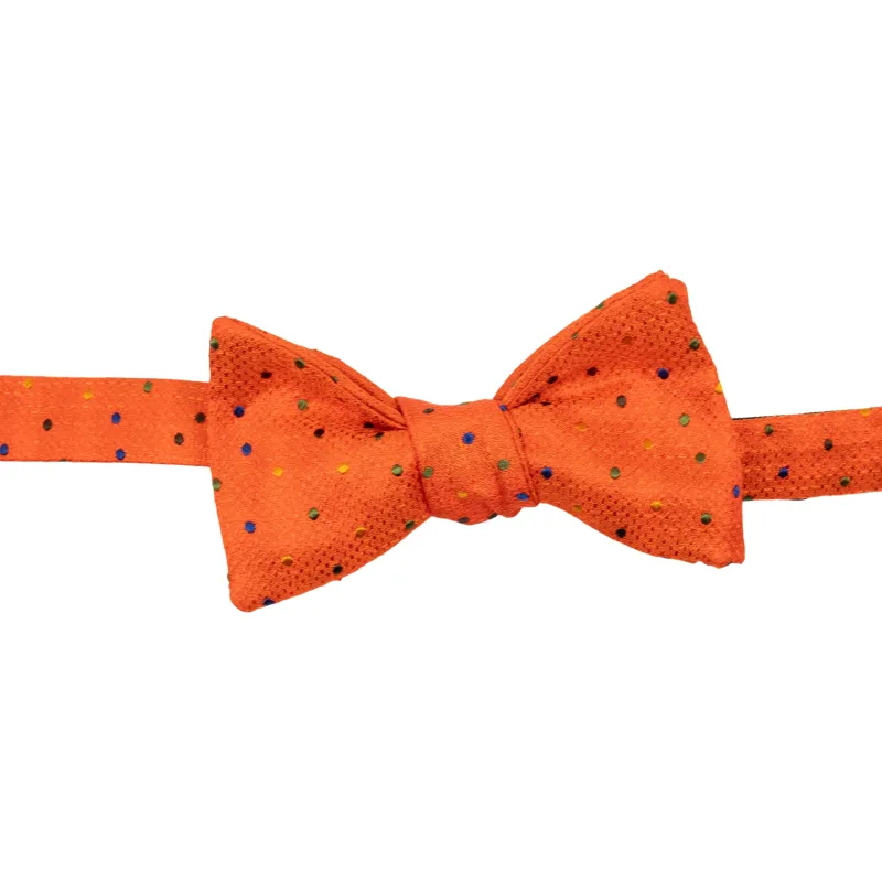 Multi Fun Dot Silk Bow Tie sold by The Andover Shop