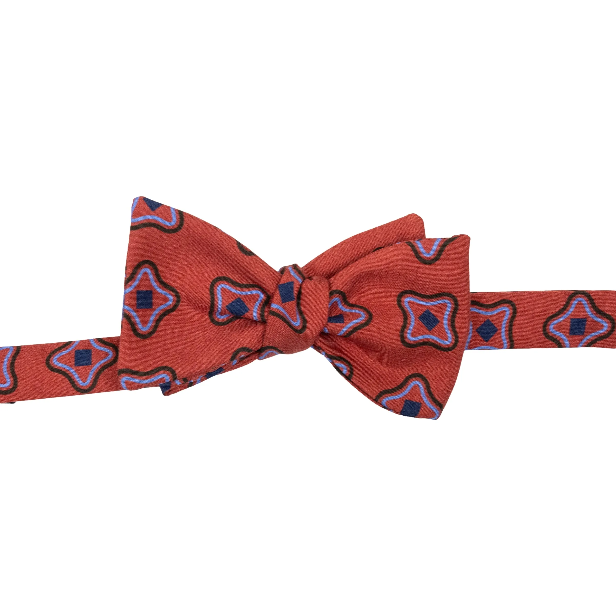 Addington Motif Patterned Silk Bow Tie sold by The Andover Shop