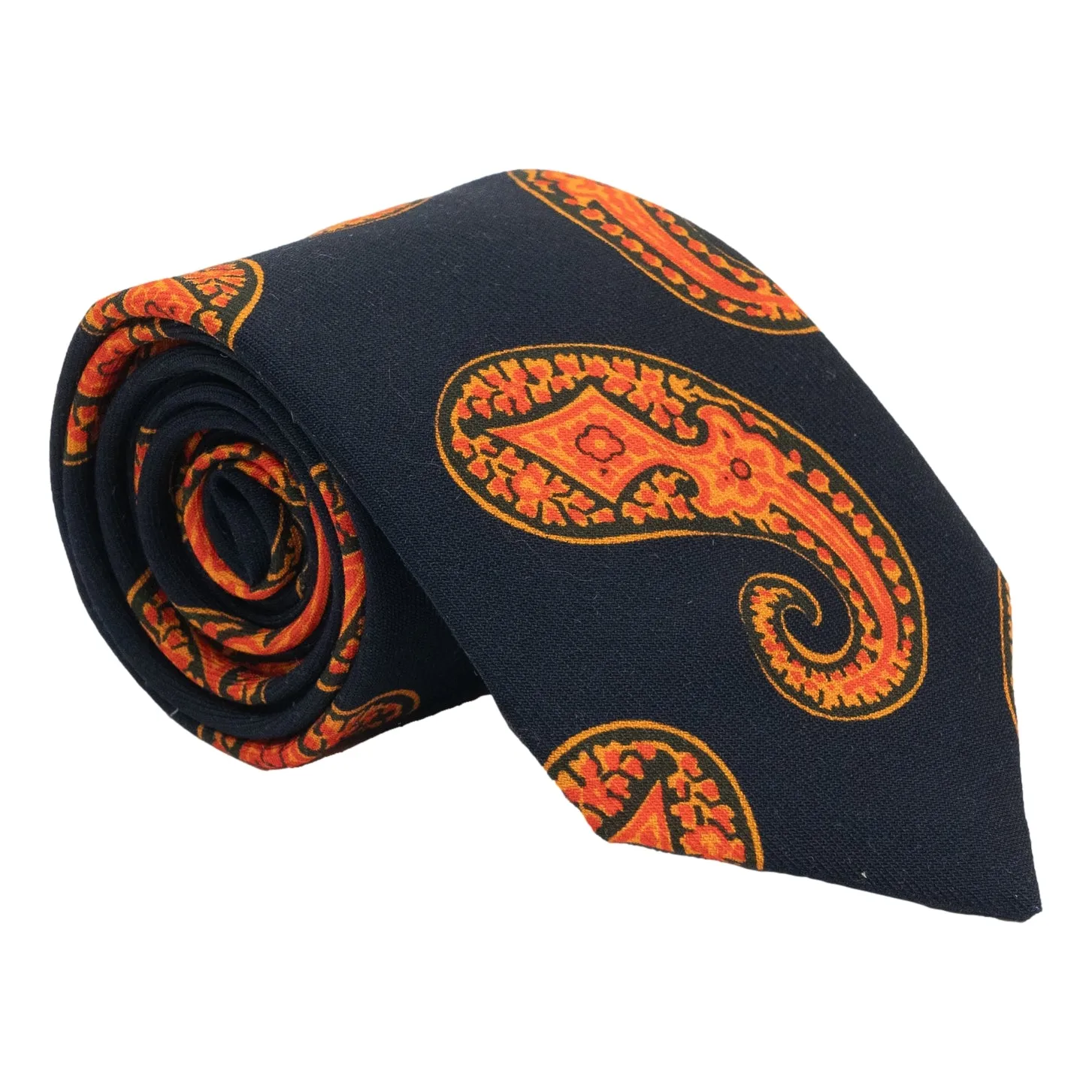Large Paisley Print Silk Tie sold by The Andover Shop