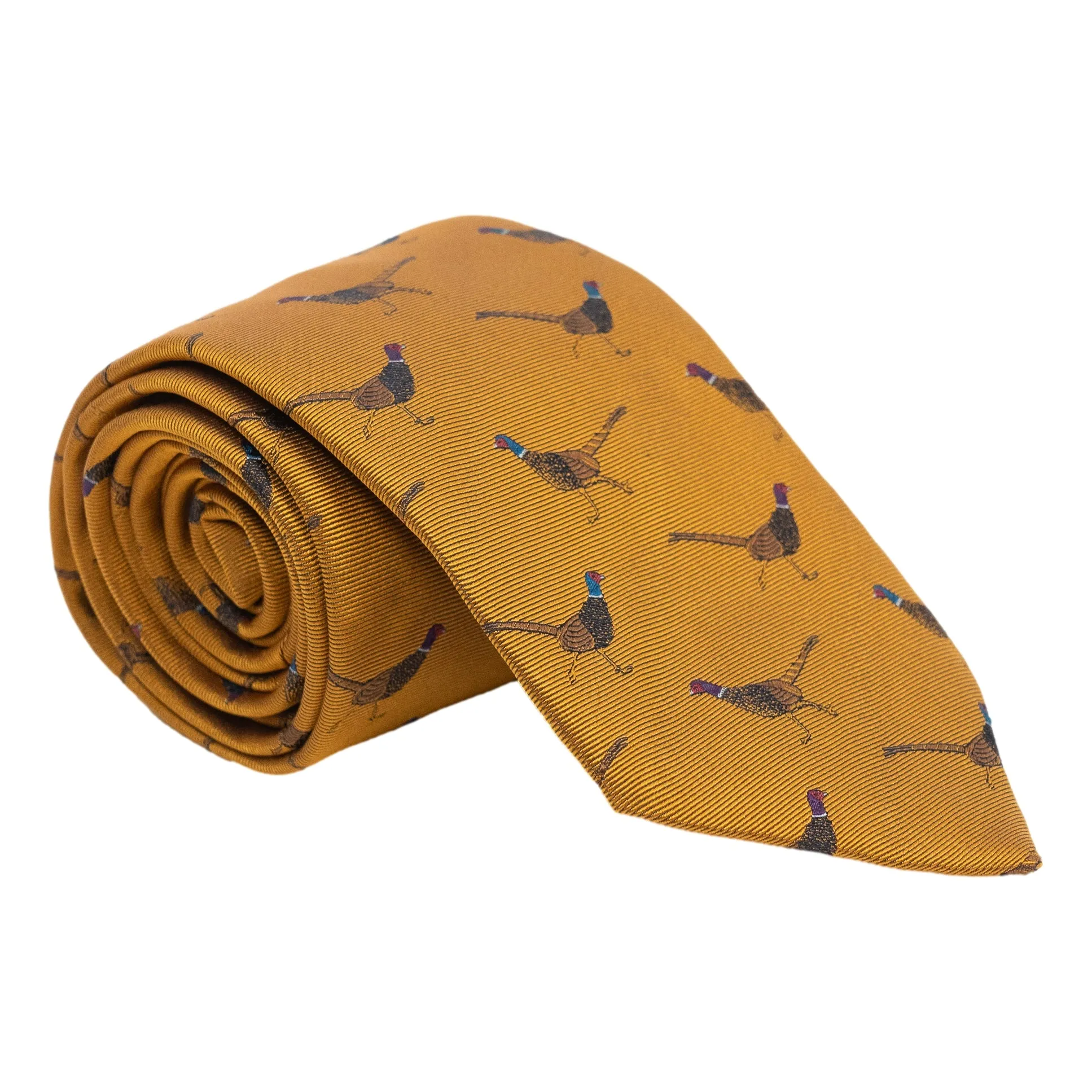 Pheasant Silk Tie sold by The Andover Shop