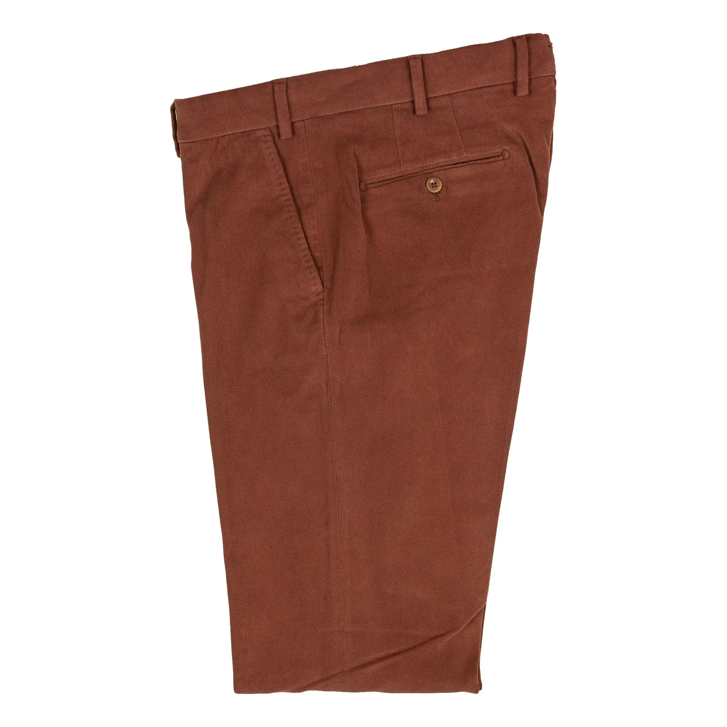 Brushed Cotton Twill Modern Fit Plain Front Dress Trouser sold by The Andover Shop product image thumbnail 2